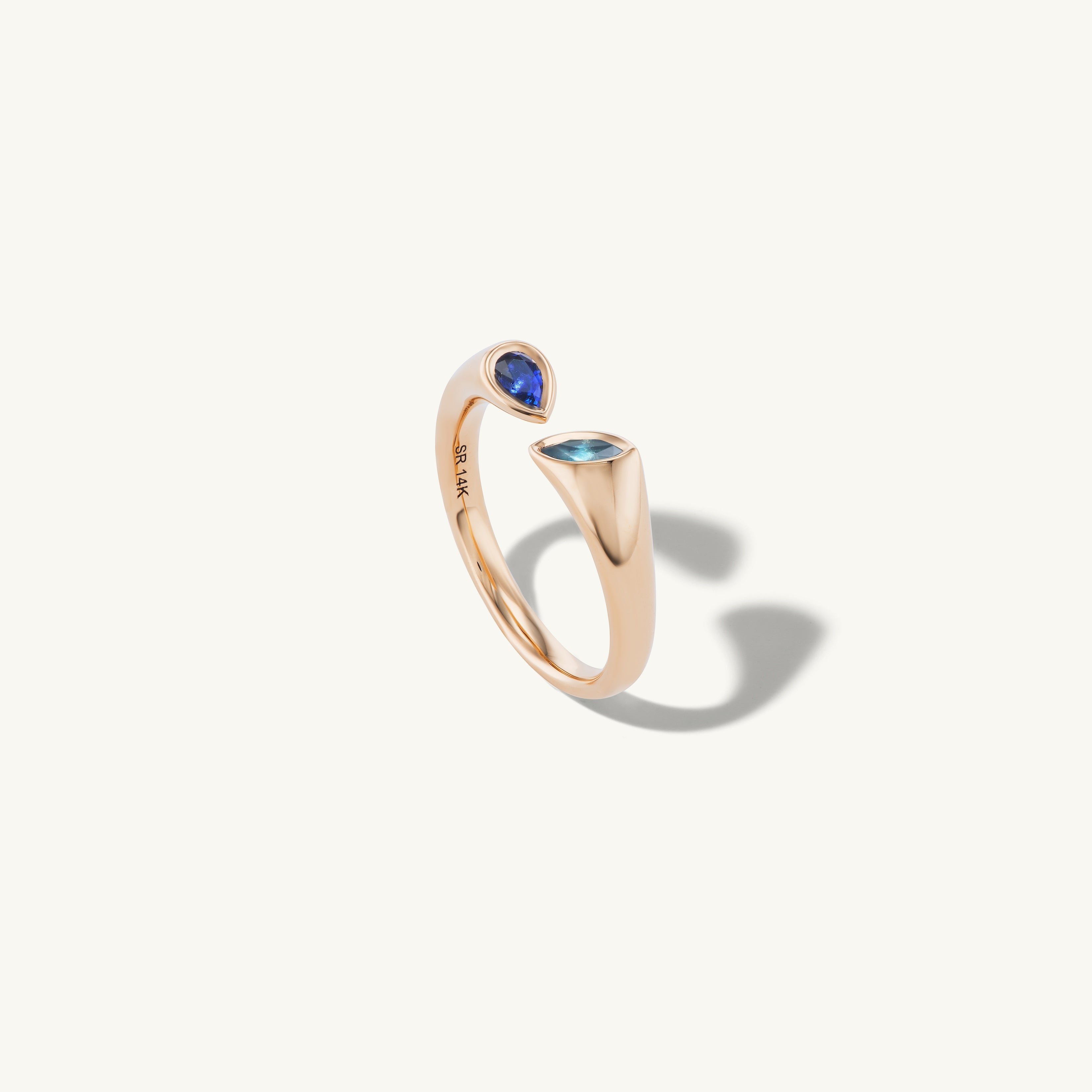 Blue Sapphire Open Band