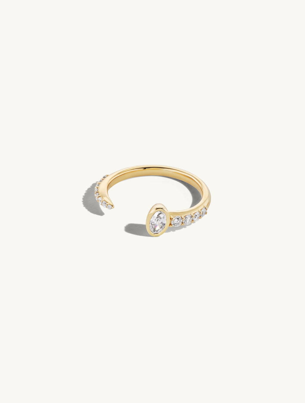 Open Pave Oval Band