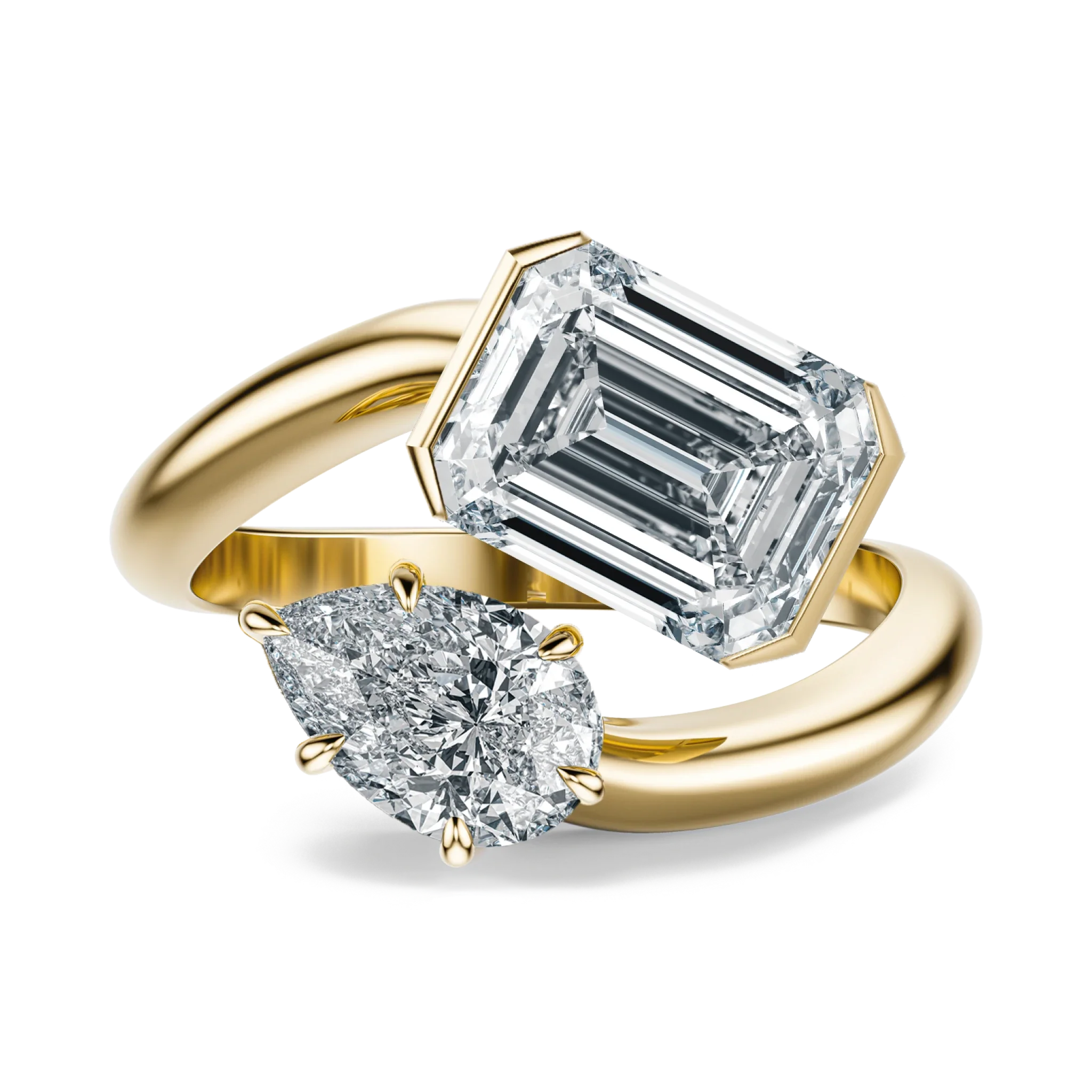 Pear Moi et Toi - Emerald, 2.5CT