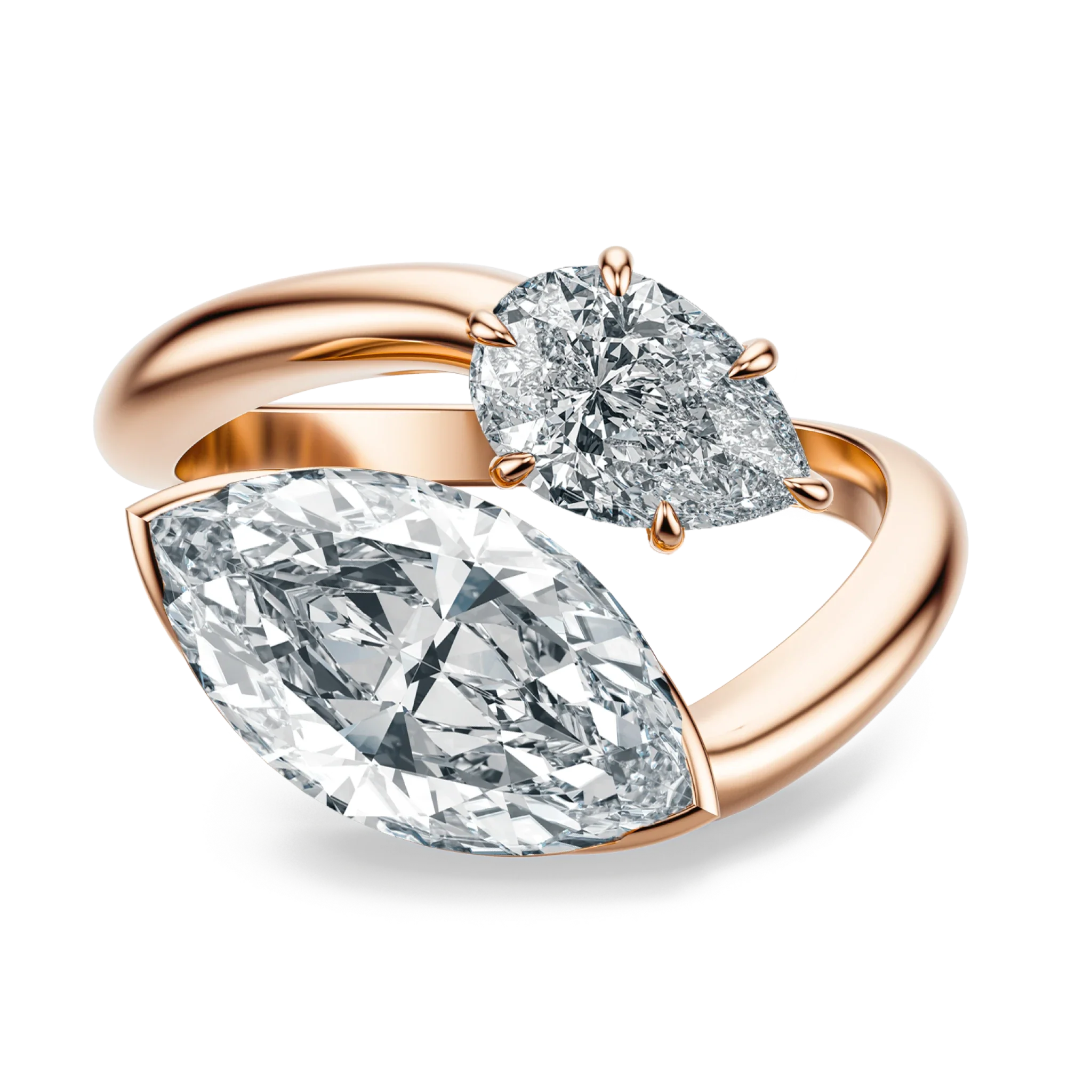 Pear Moi et Toi - Marquise, 2.5CT