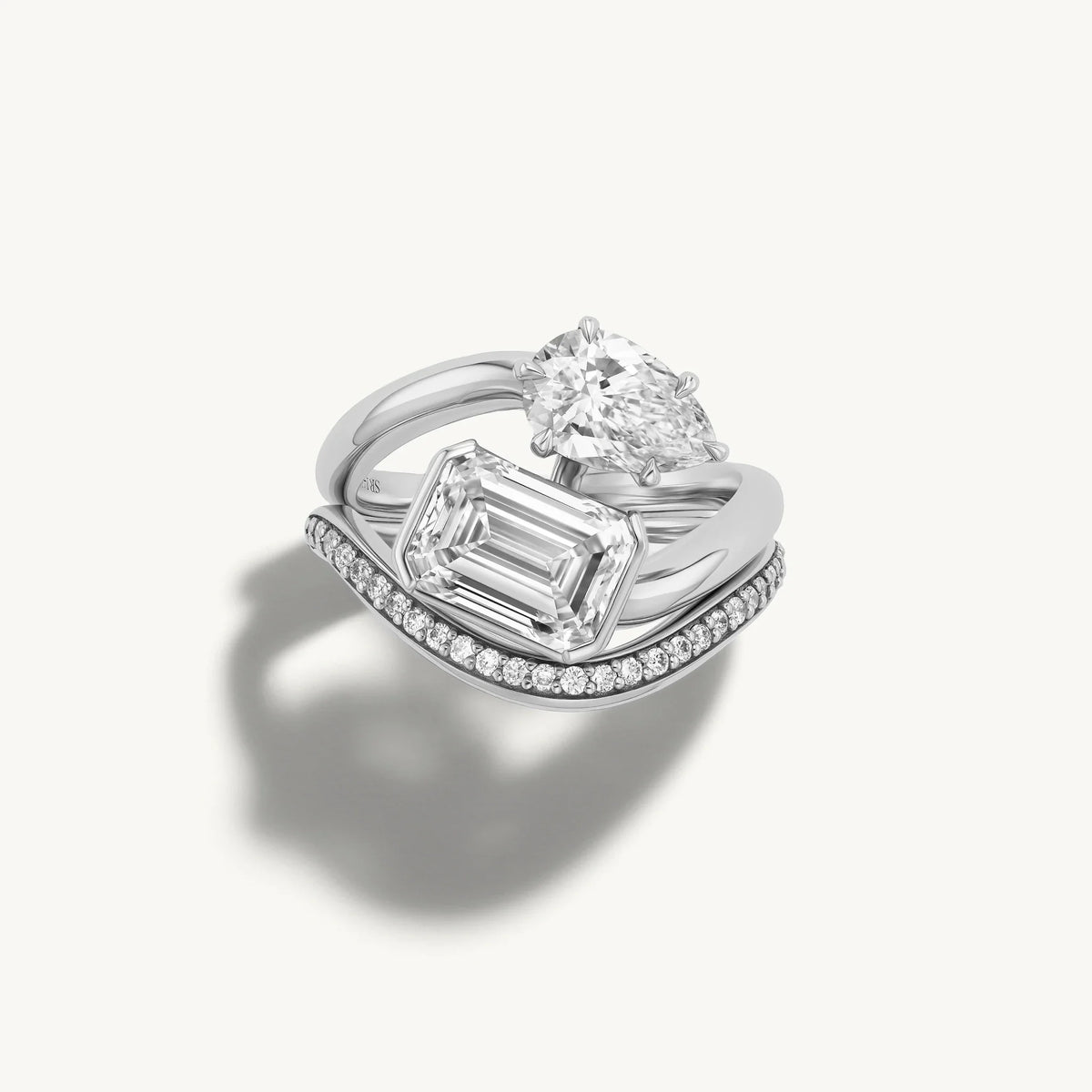 Pear Moi et Toi - Emerald, 2.5CT