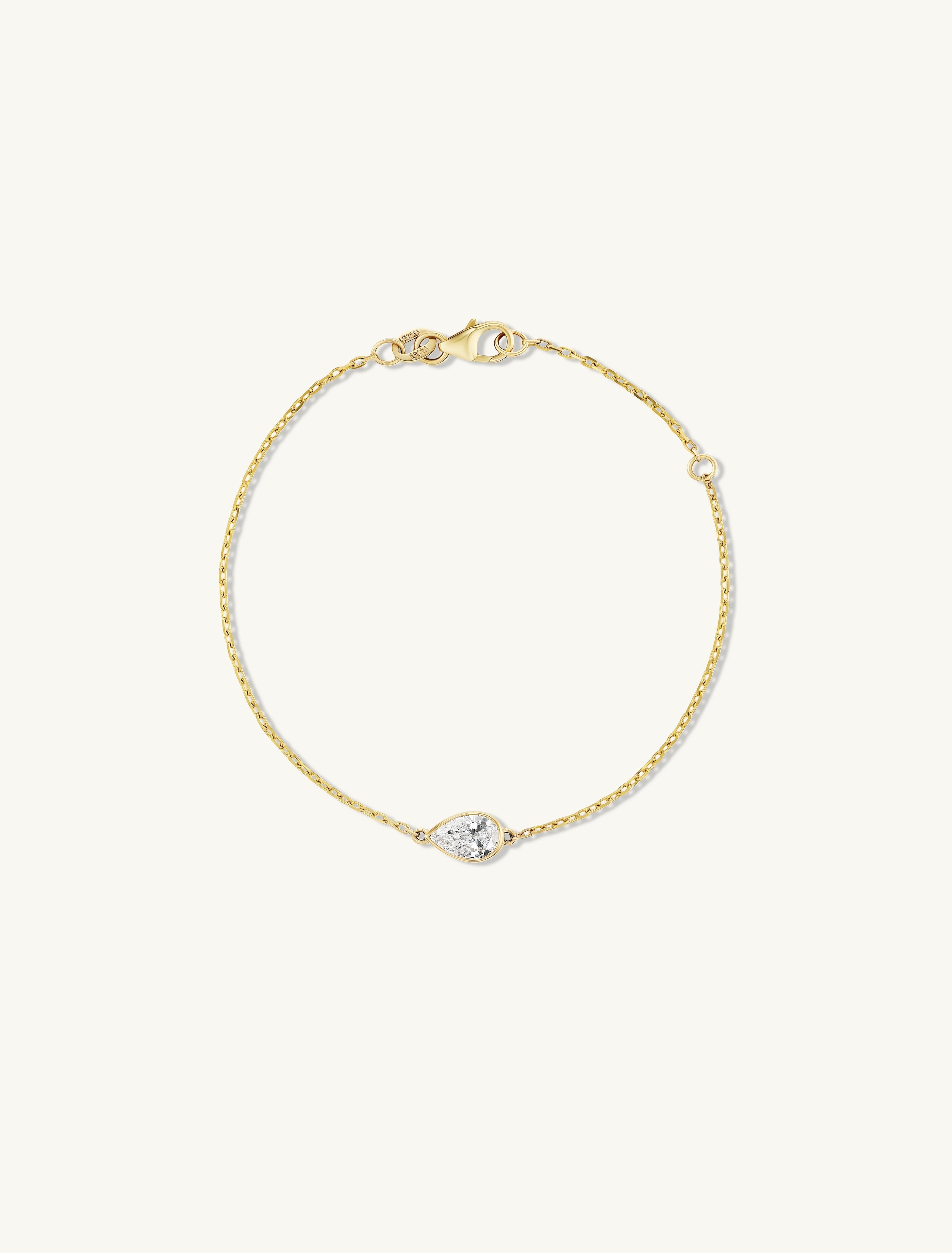 Pear Bezel Bracelet
