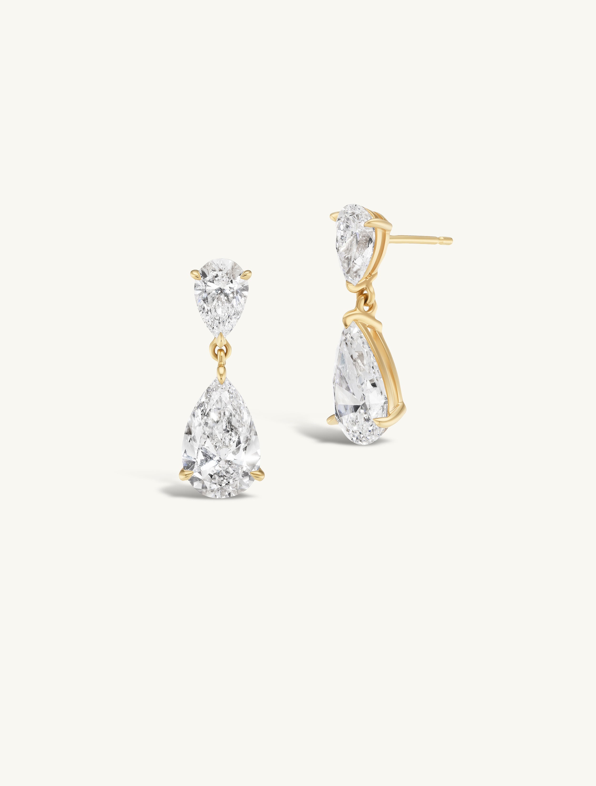 Double Pear Drop Studs