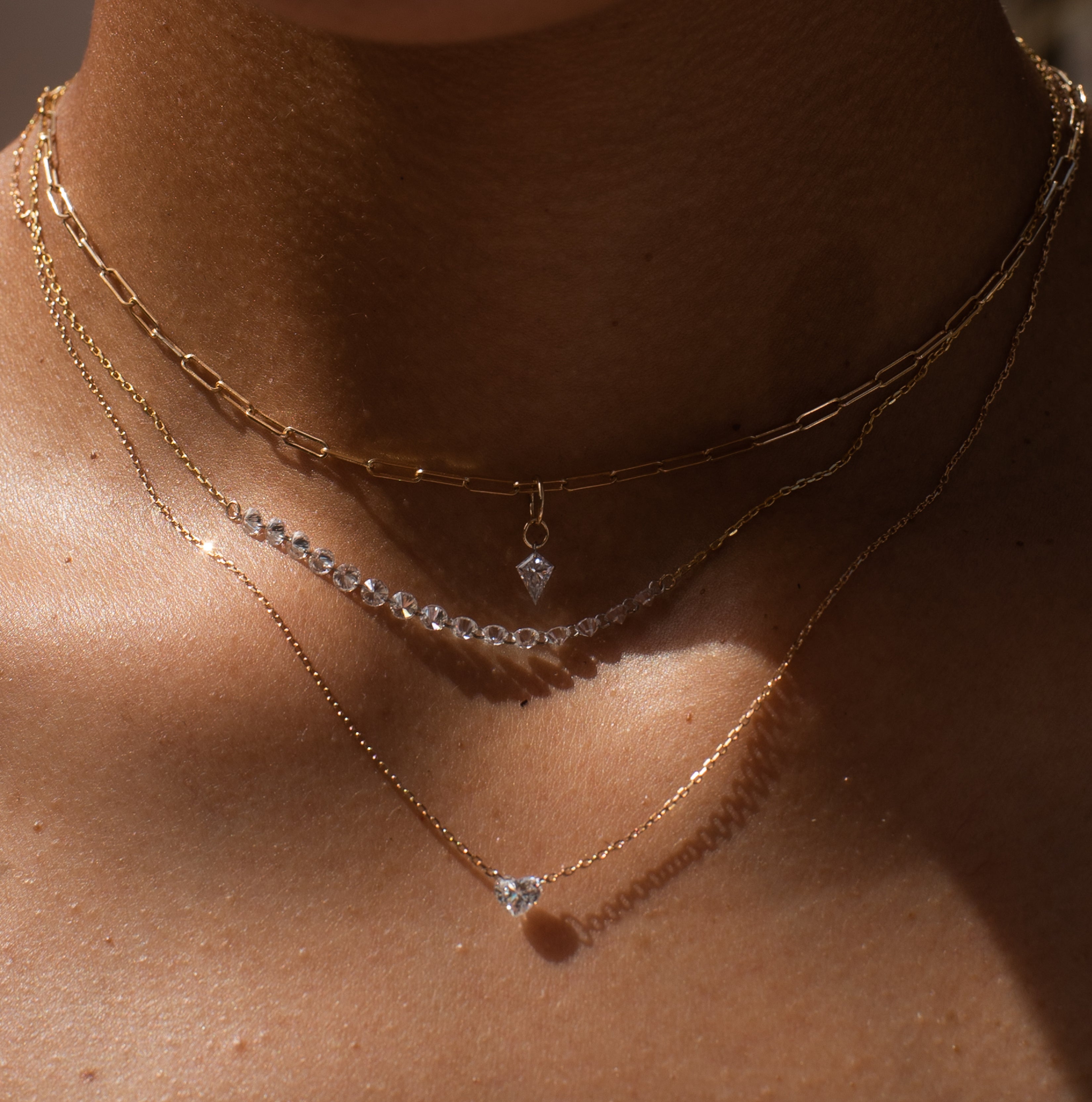 Petite Pierced Tennis Necklace