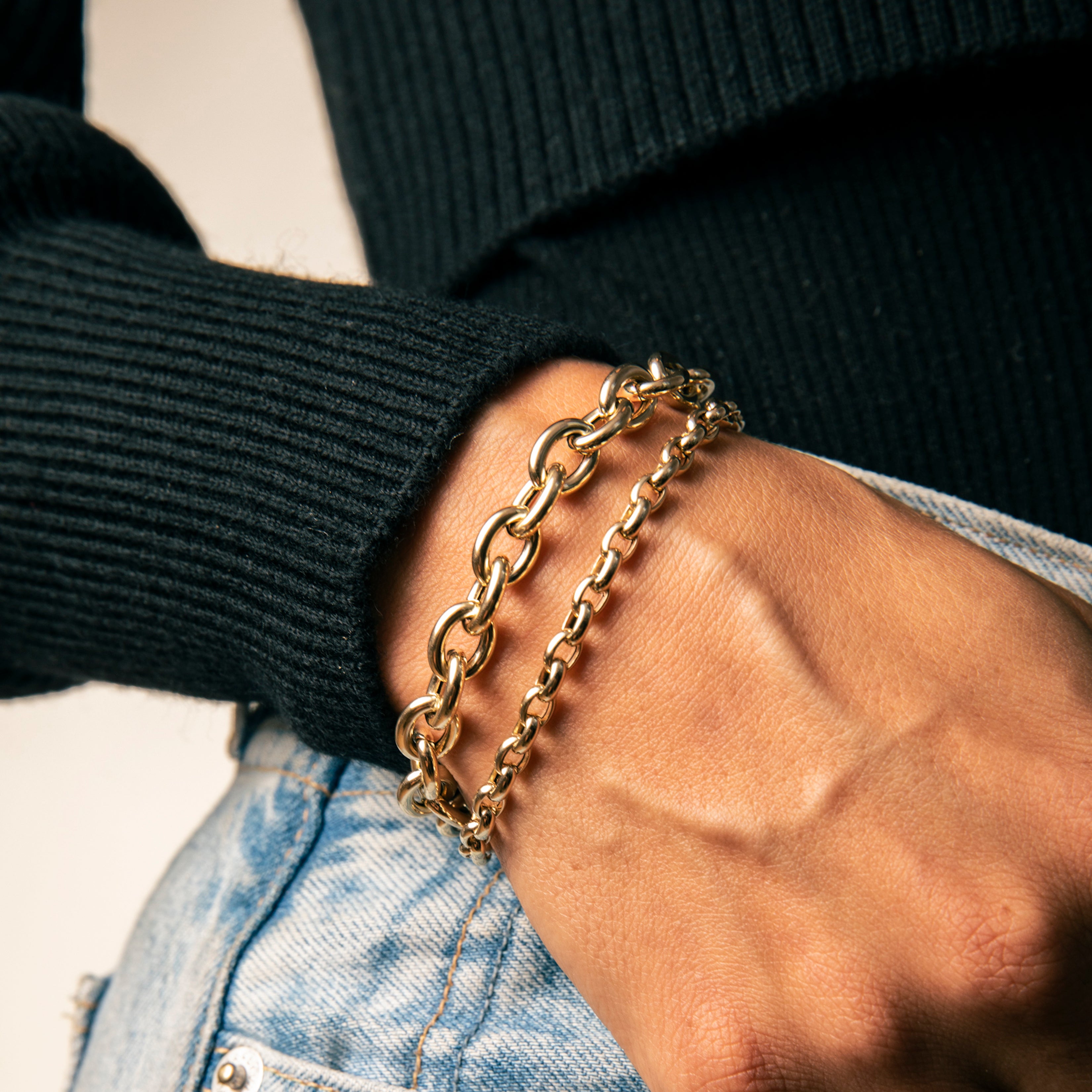 Chunky Rolo Chain Bracelet