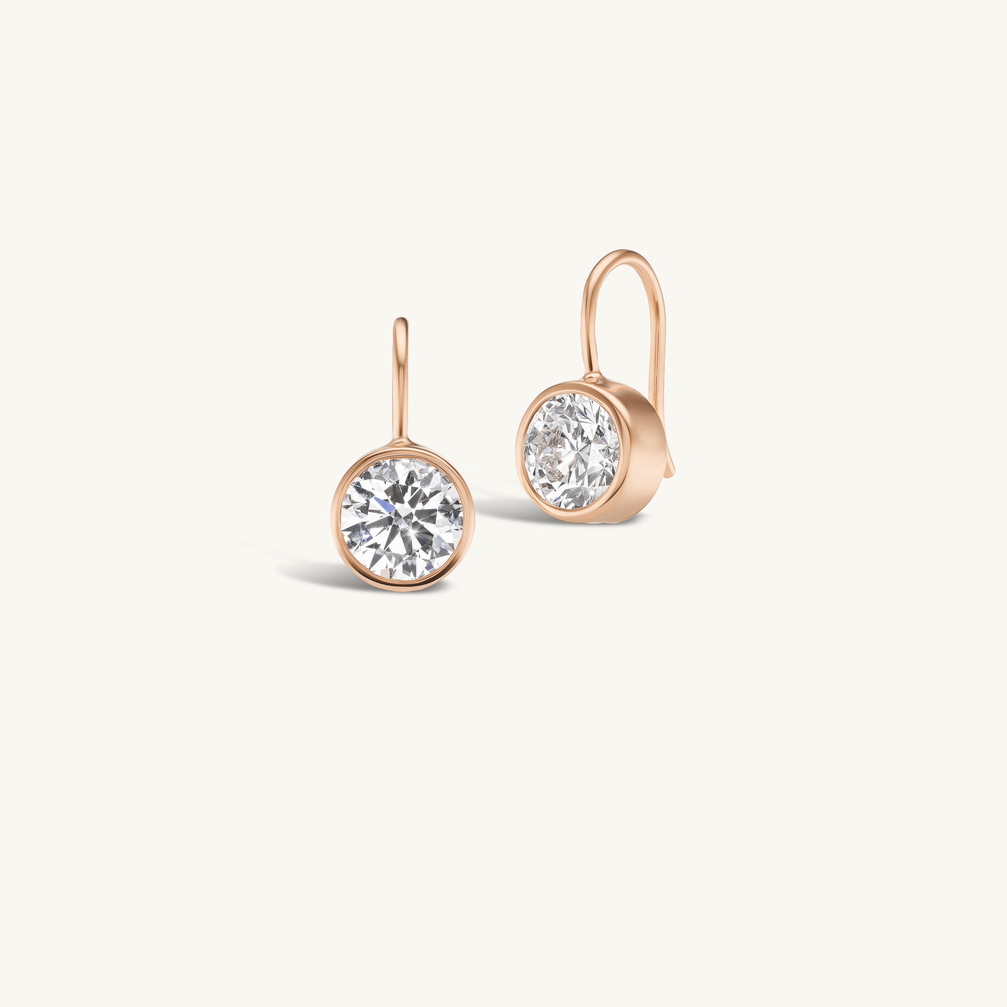 Round Drop Earrings