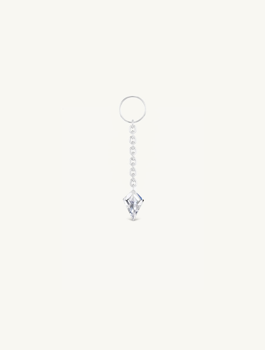Dangling Kite Pierced Diamond Charm for Huggies