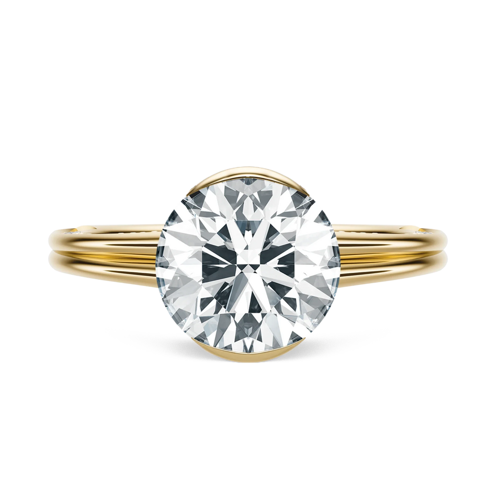 Slim - Round, 2CT - Front View
