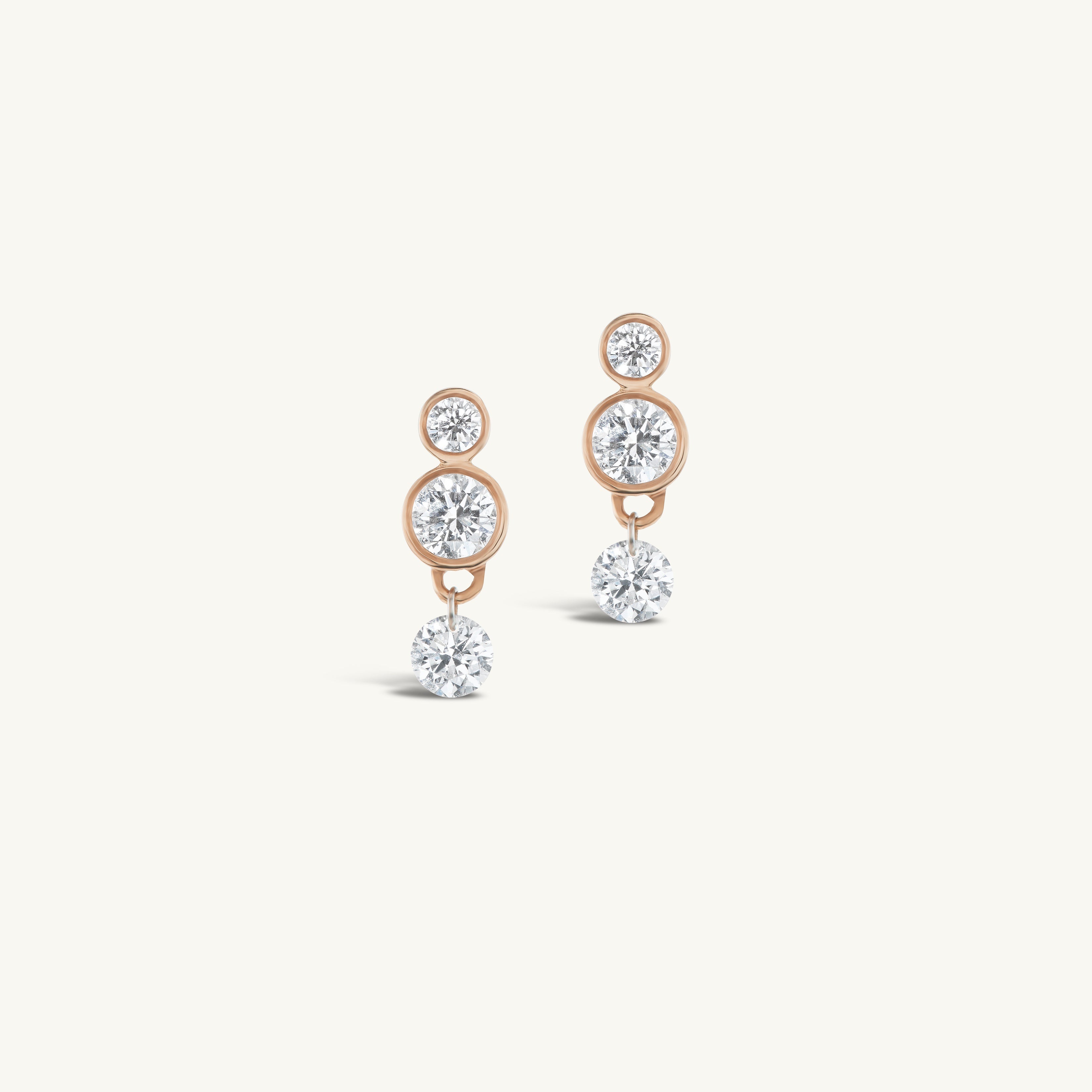 Angular 18k White Gold & Diamond Stud Earrings | Exquisite Jewelry for  Every Occasion | FWCJ