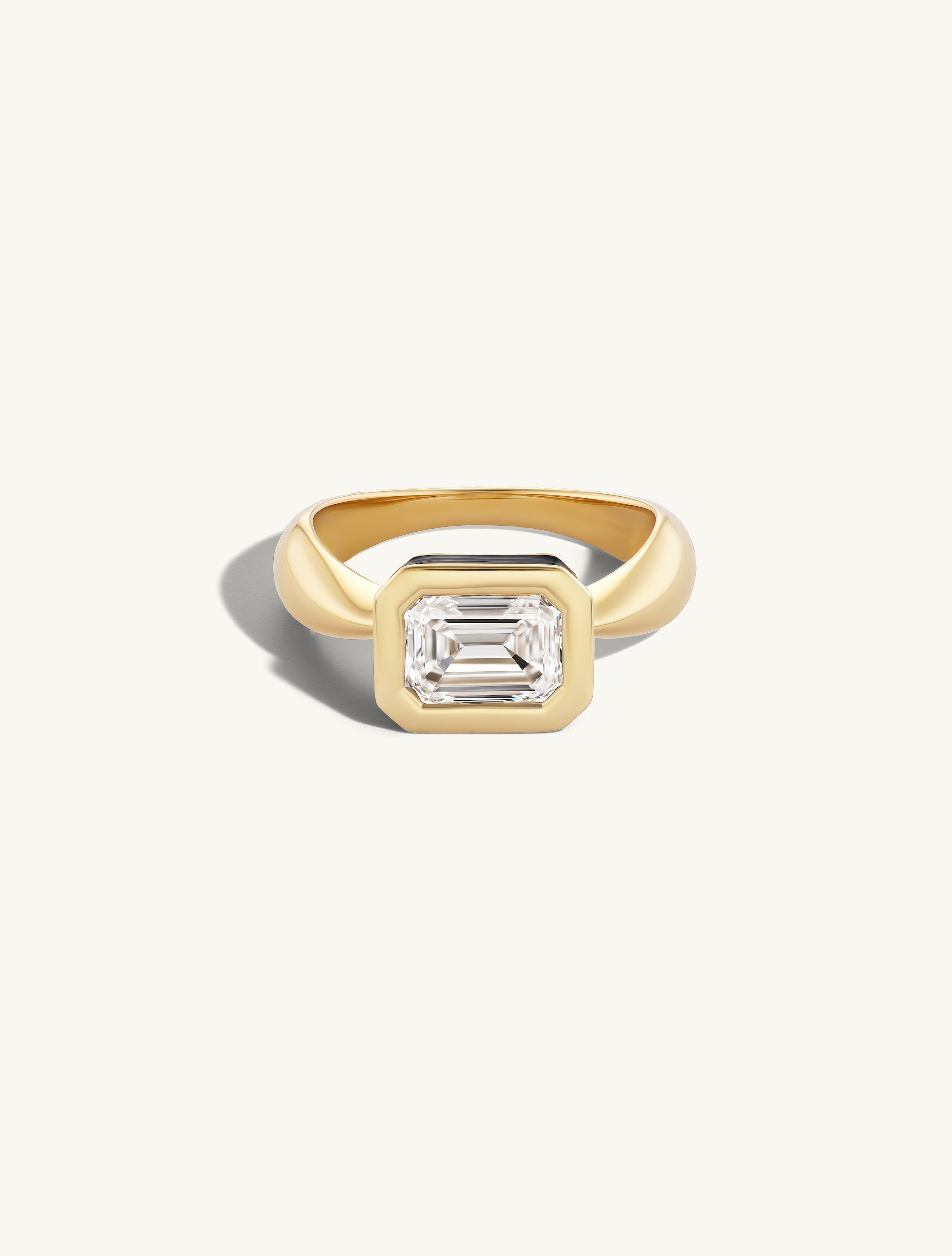 SRJ x ZM Emerald Diamond and Enamel Ring