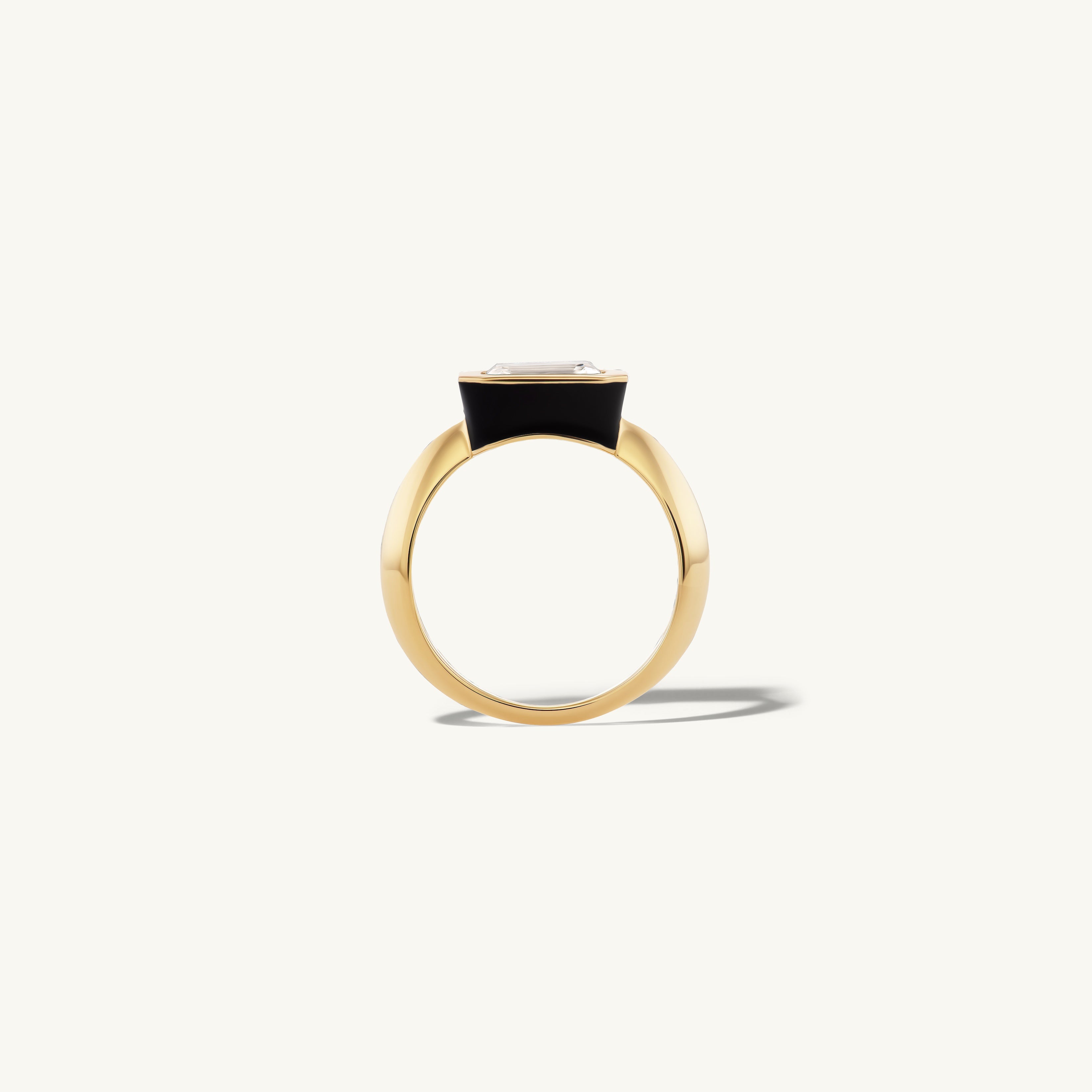 SRJ x ZM Emerald Diamond and Enamel Ring