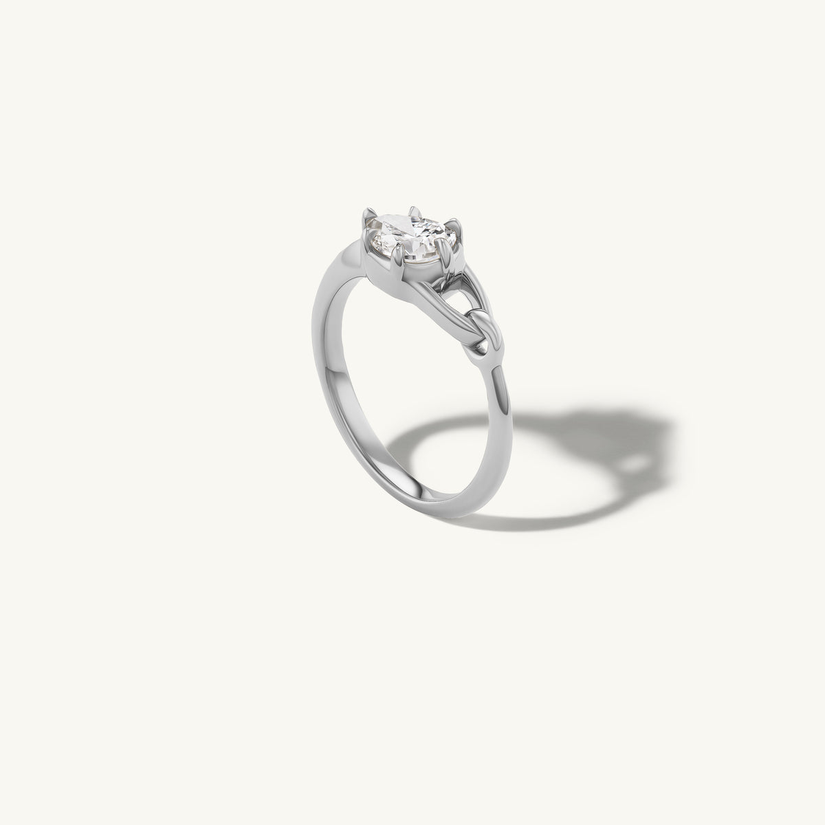 Georgian Pear Wrapping Pinky Ring