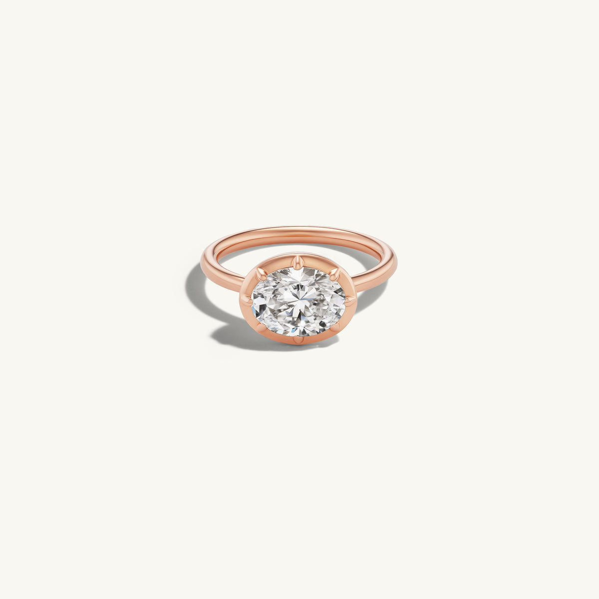 Georgian Oval Pinky Ring