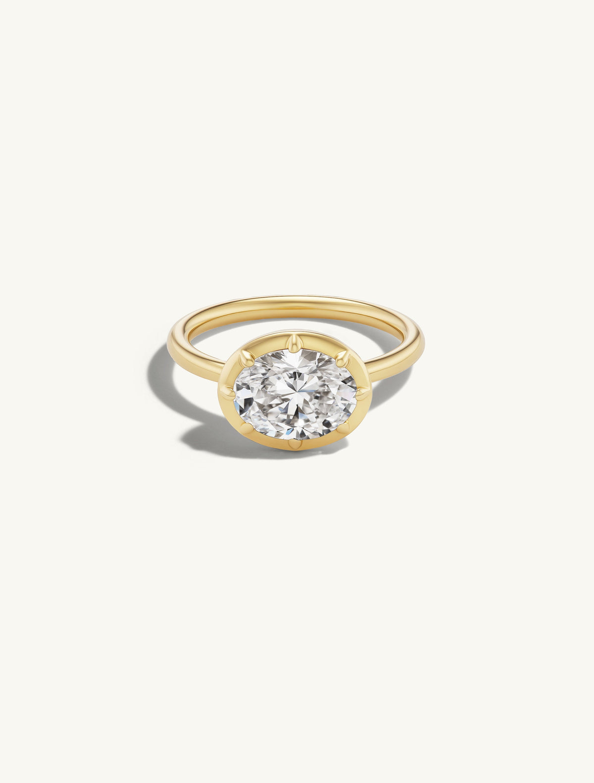 Georgian Oval Pinky Ring