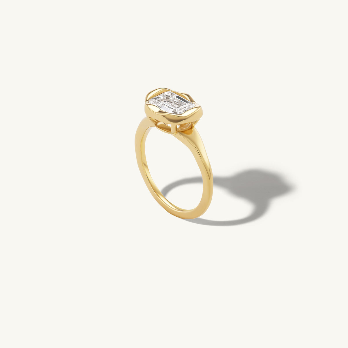 Organic Emerald Pinky Ring