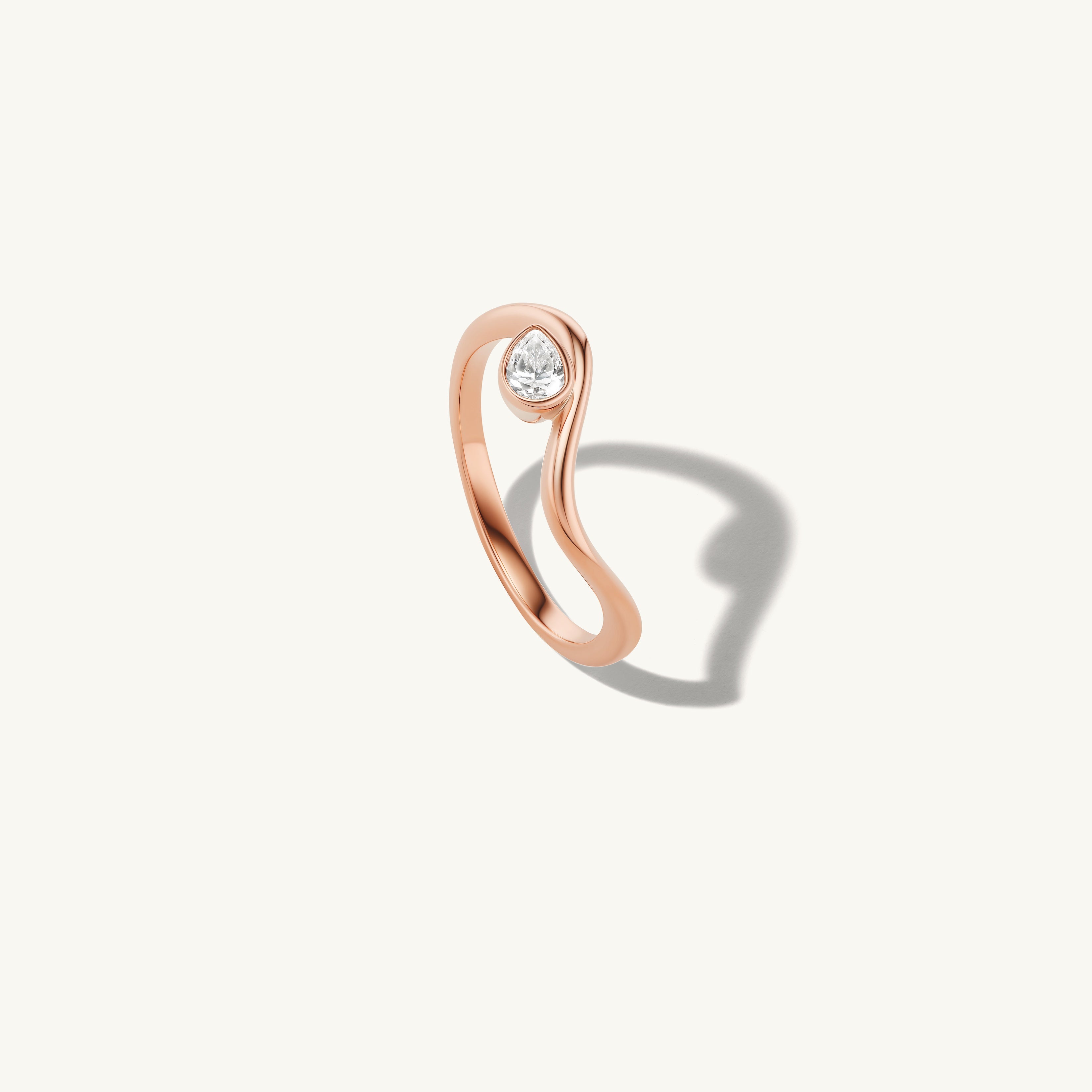 Small Pear Trace Ring