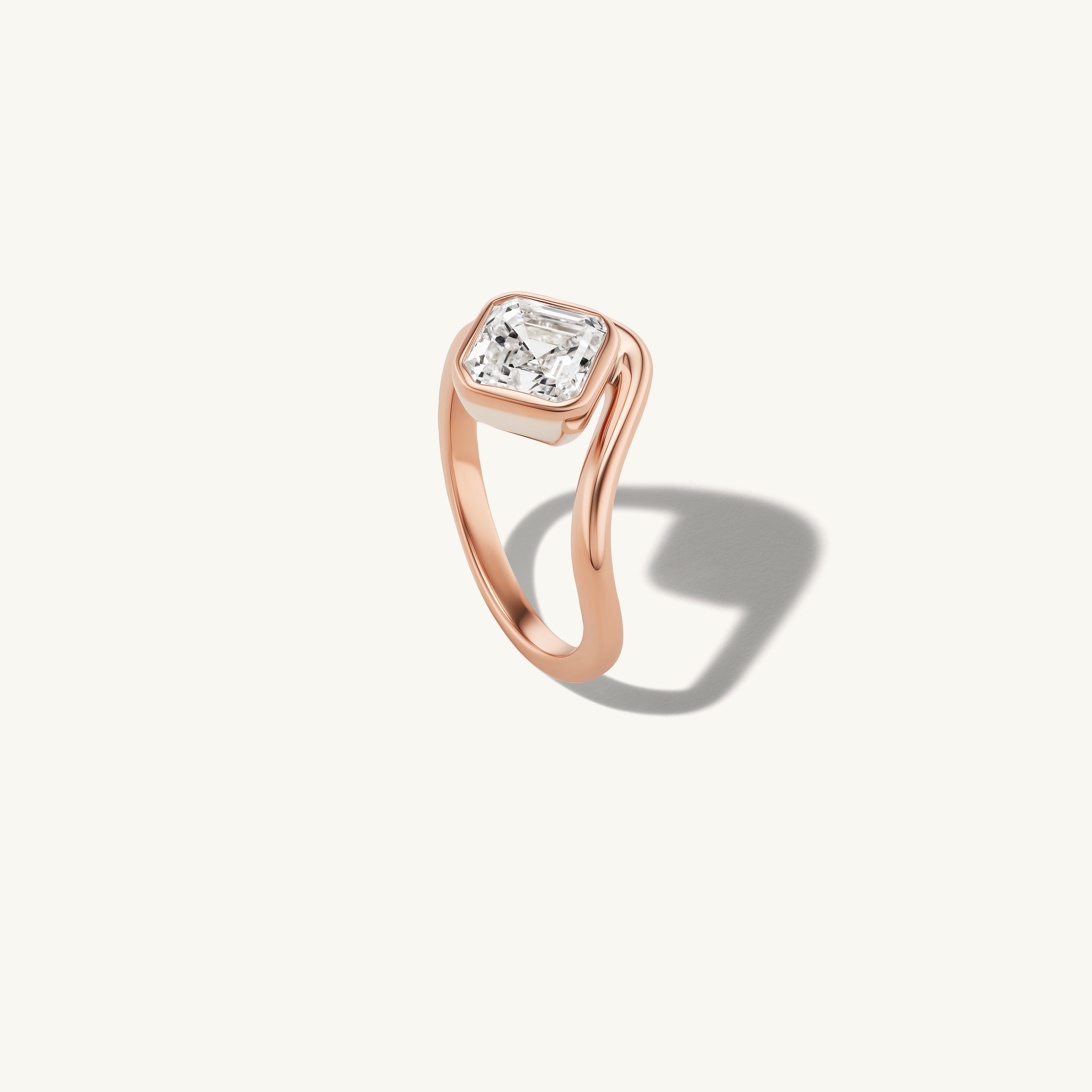 Asscher Trace Ring