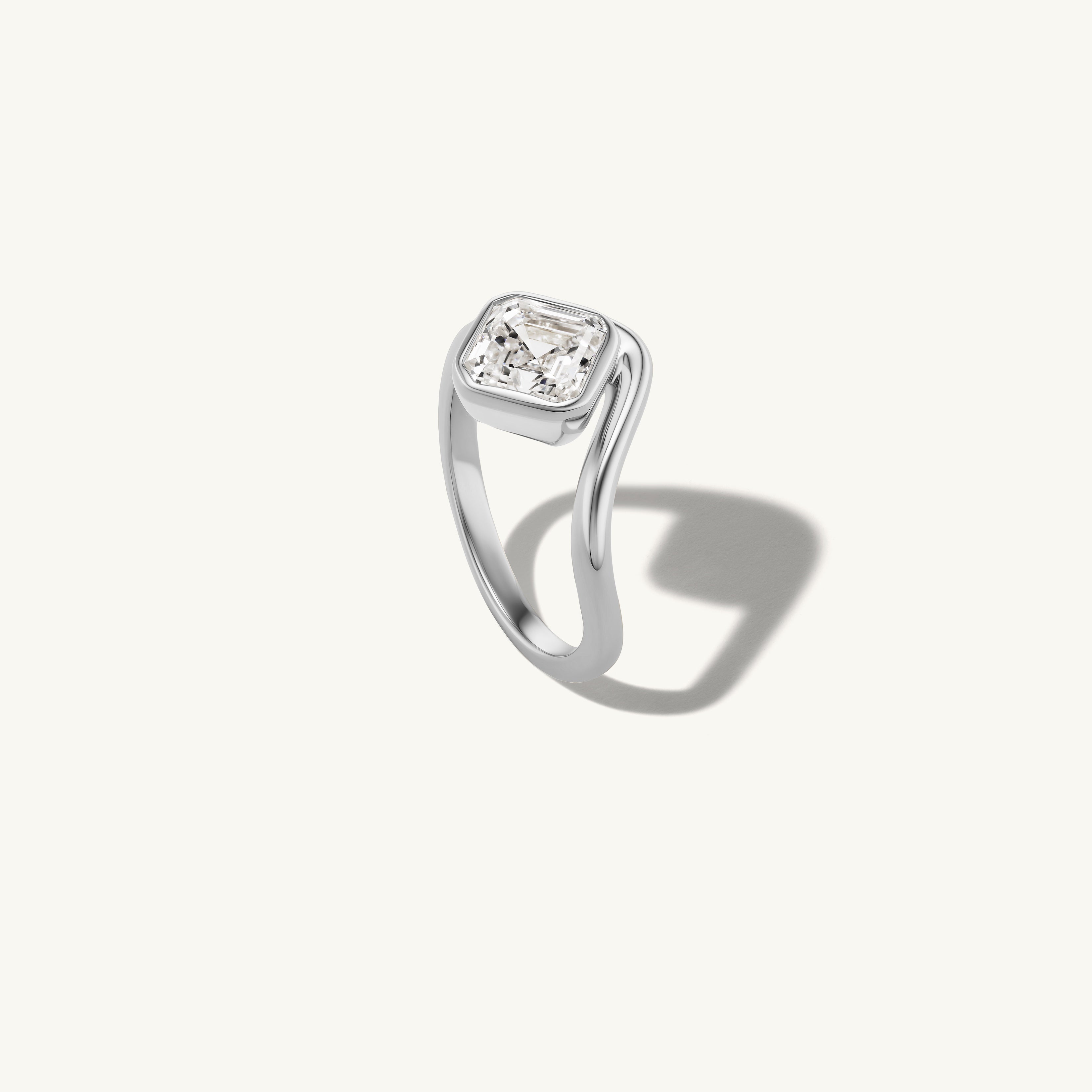 Asscher Trace Ring