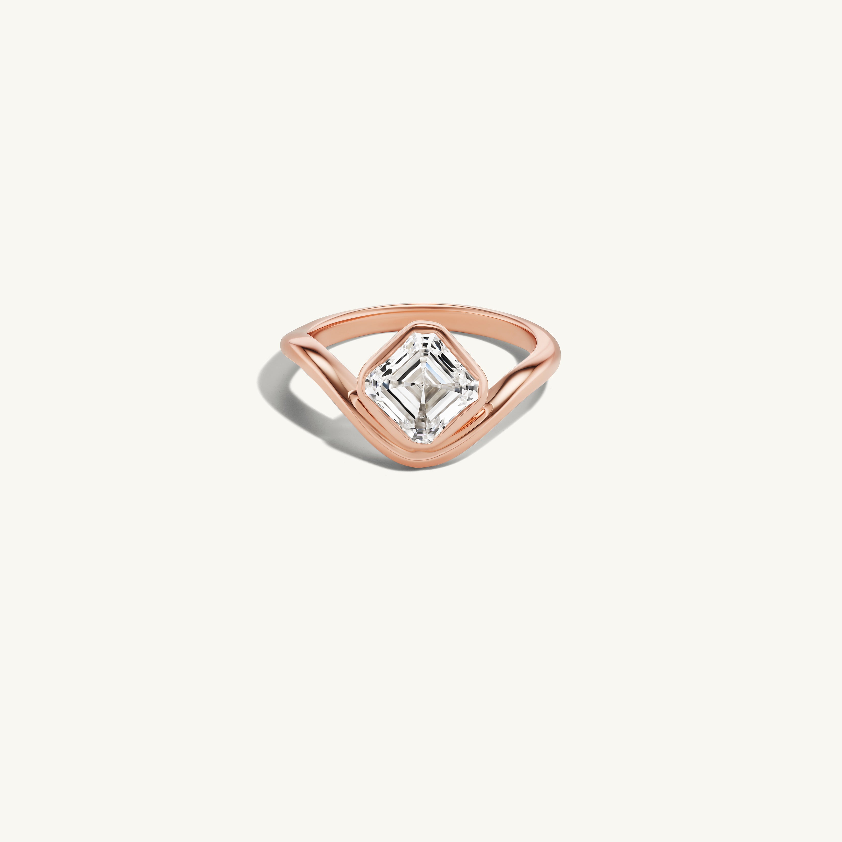 Asscher Trace Ring