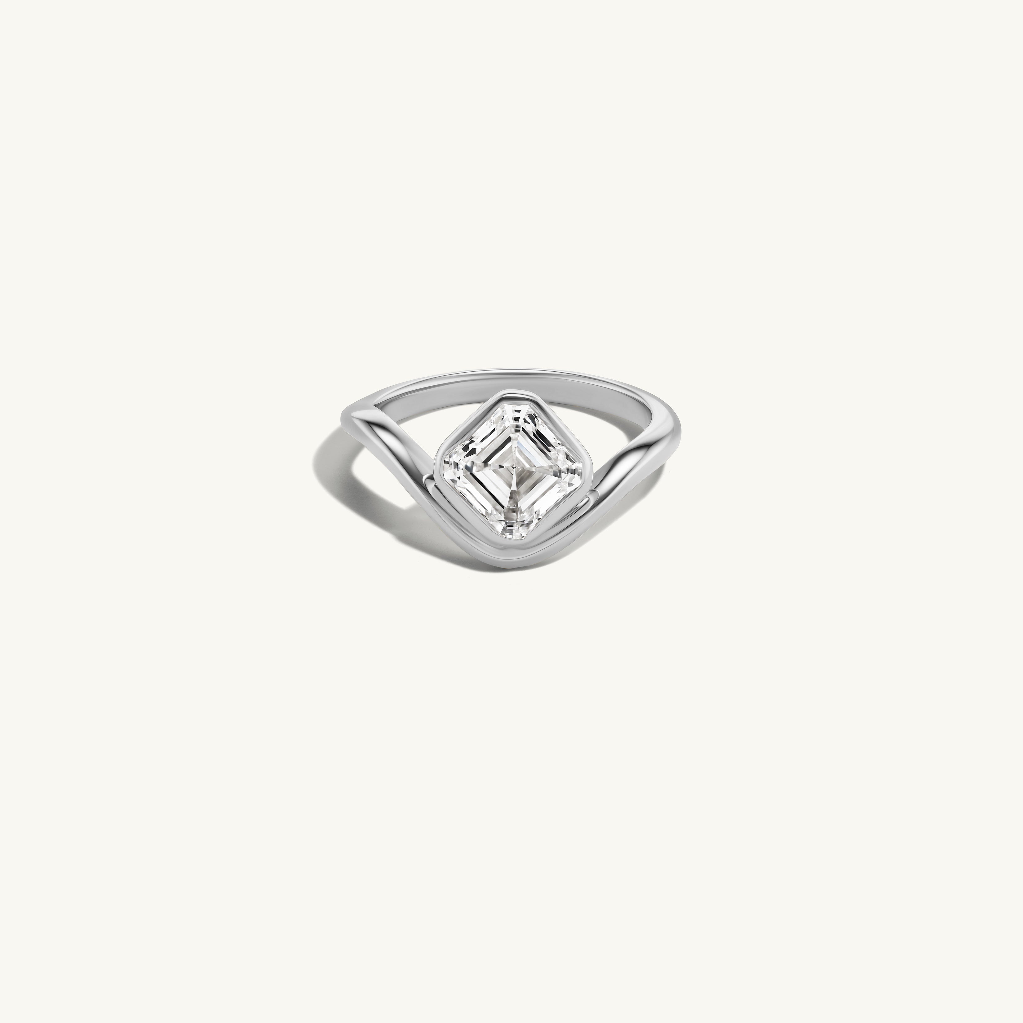 Asscher Trace Ring