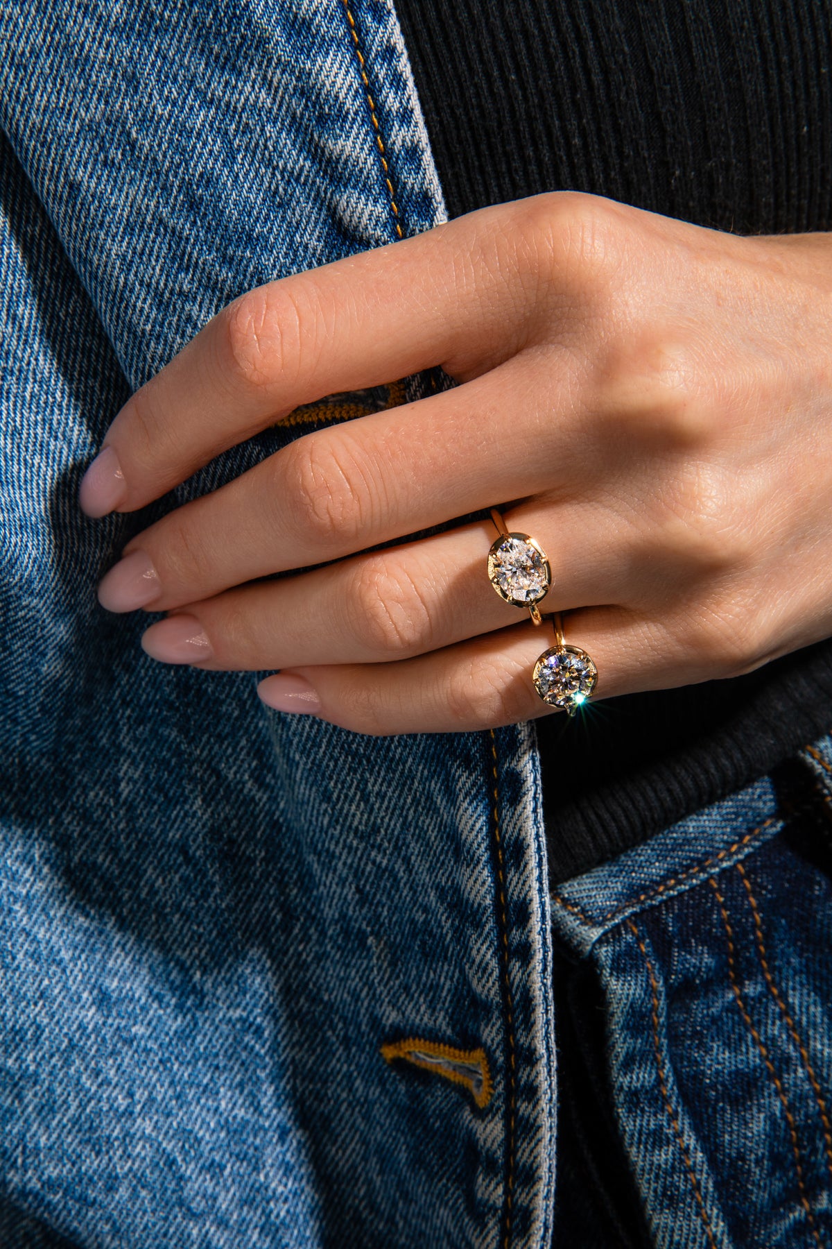 Georgian Round Pinky Ring