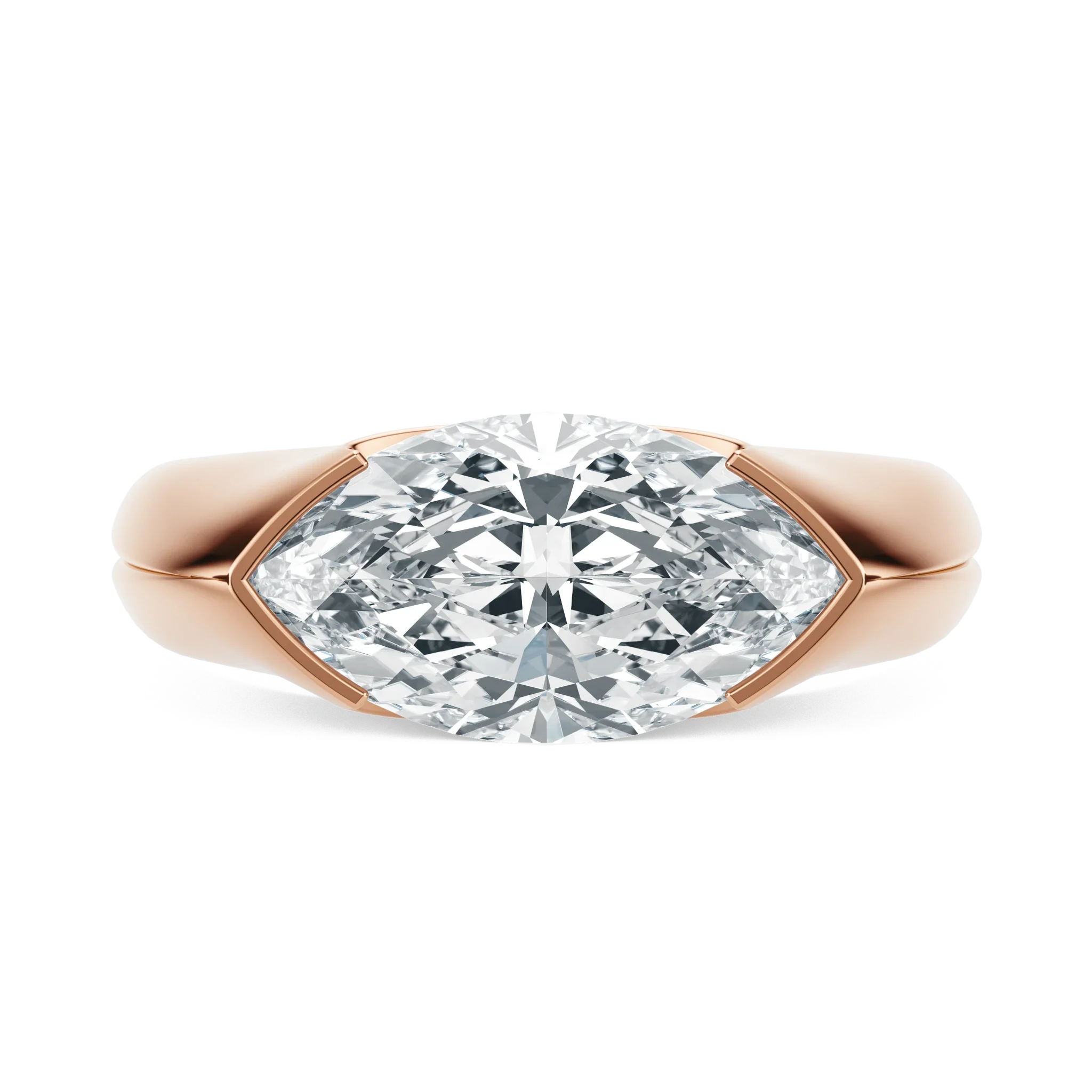 Sunset Grooved - Marquise, 2.5CT