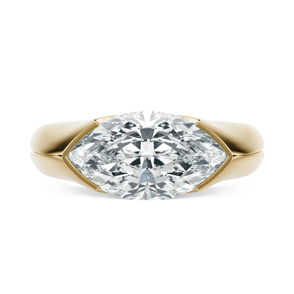Sunset Grooved - Marquise, 2CT - Front View