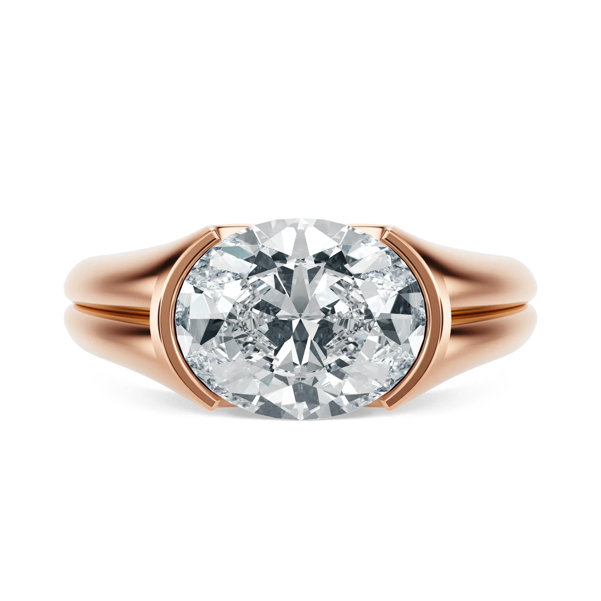 Sunset Grooved - Oval, 2CT