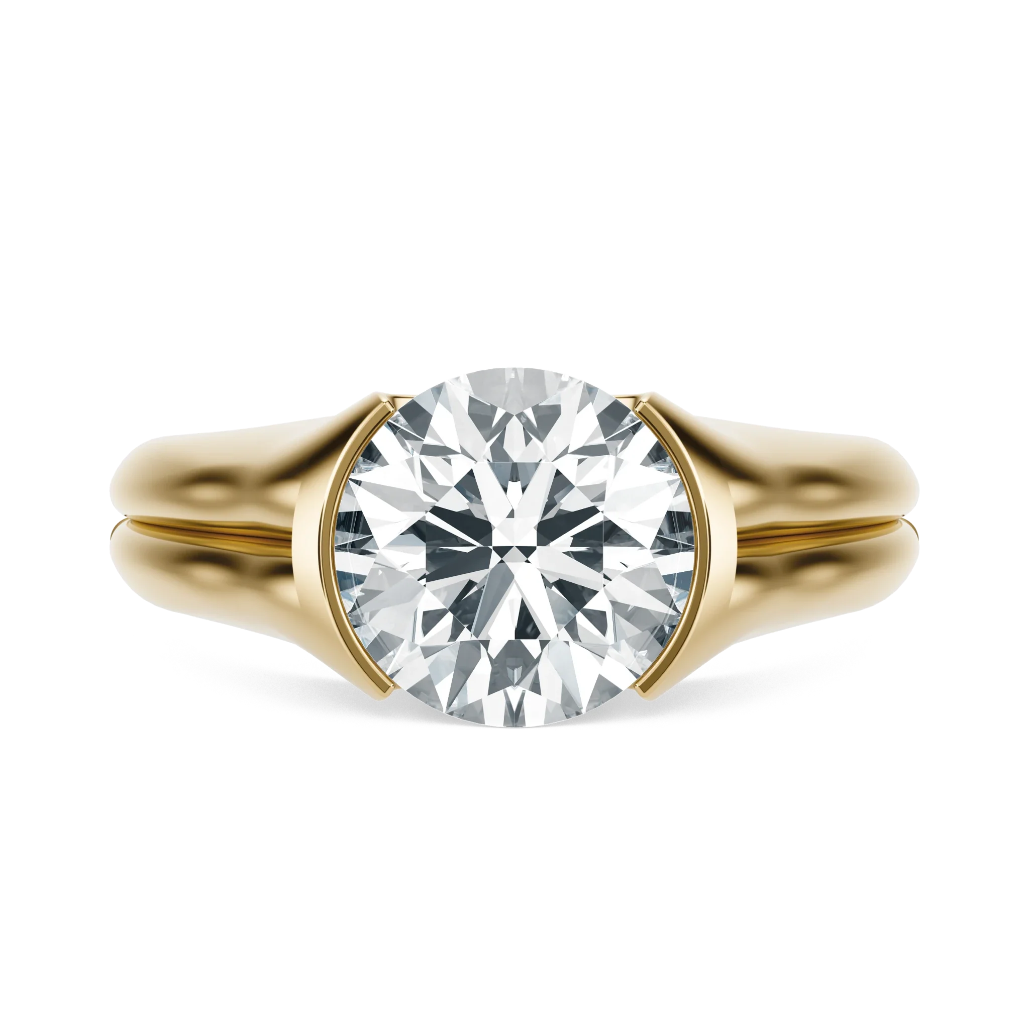 Sunset Grooved - Round, 2CT
