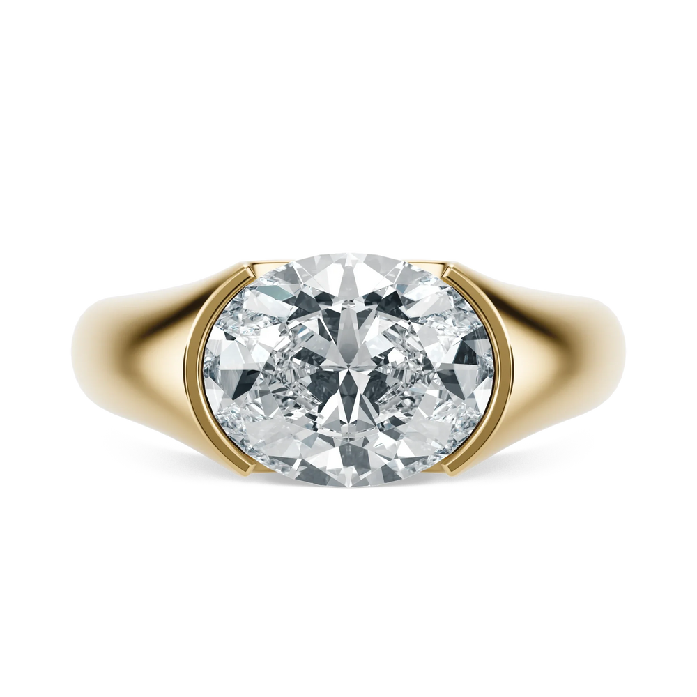 Sunset - Oval, 2.5CT - Front View