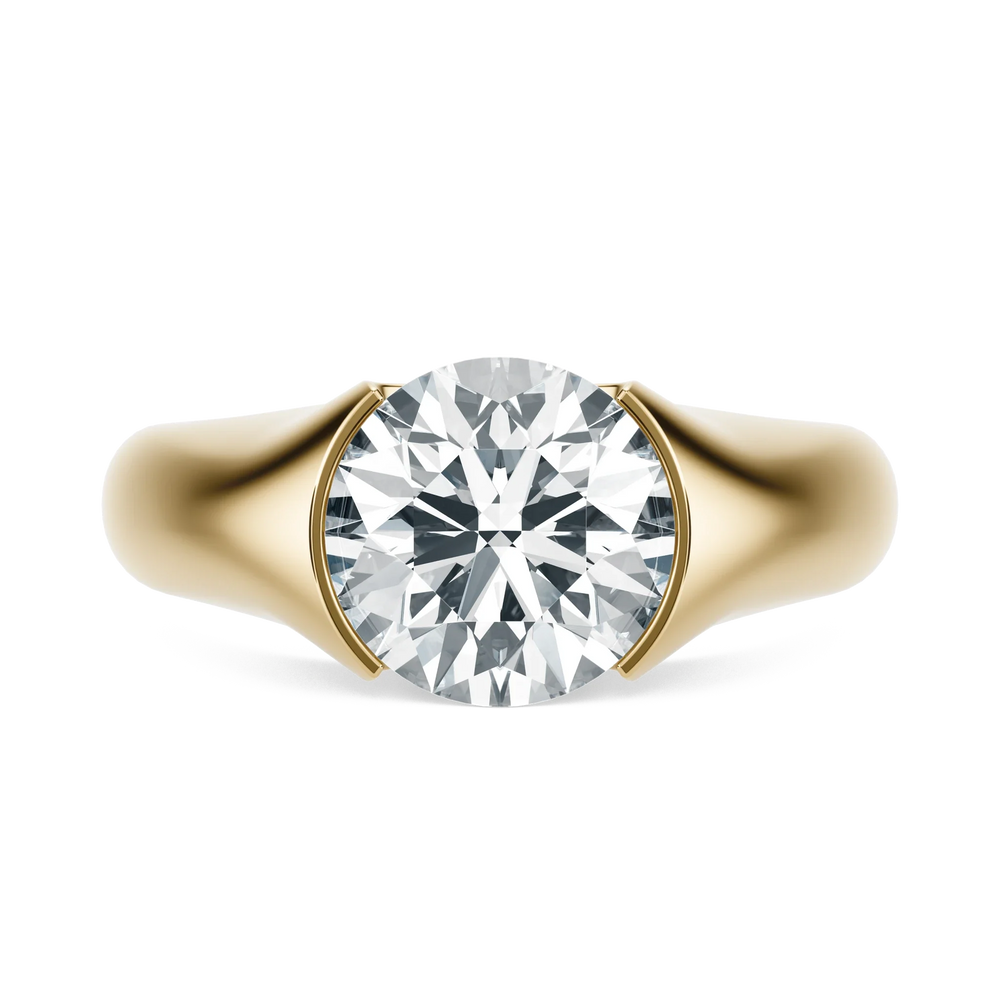 Sunset - Round, 2.5CT - Front View