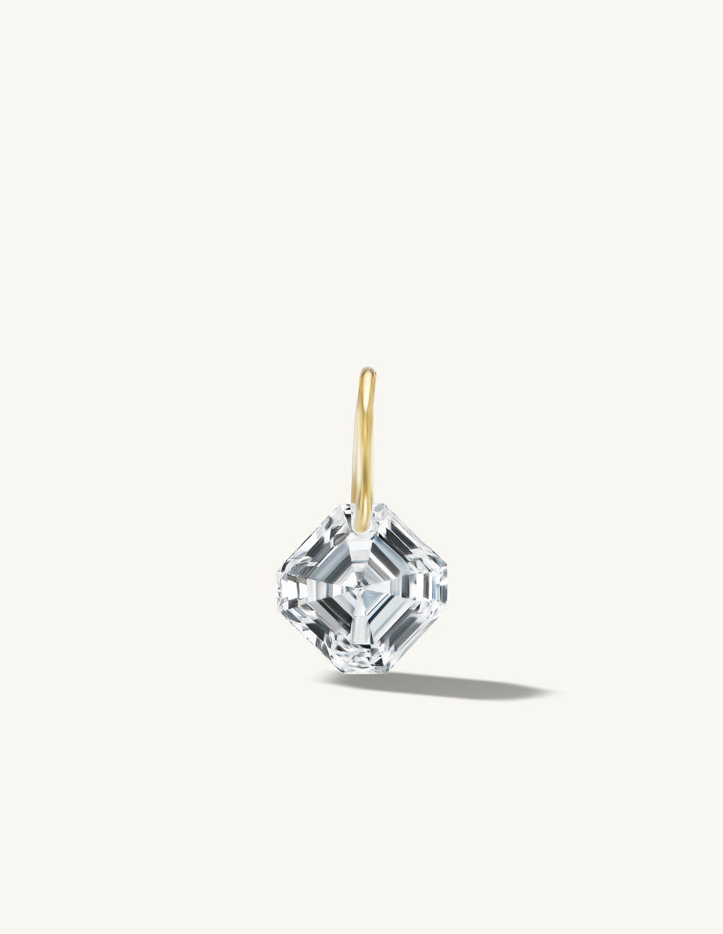 Asscher Pierced Diamond Charm Chains
