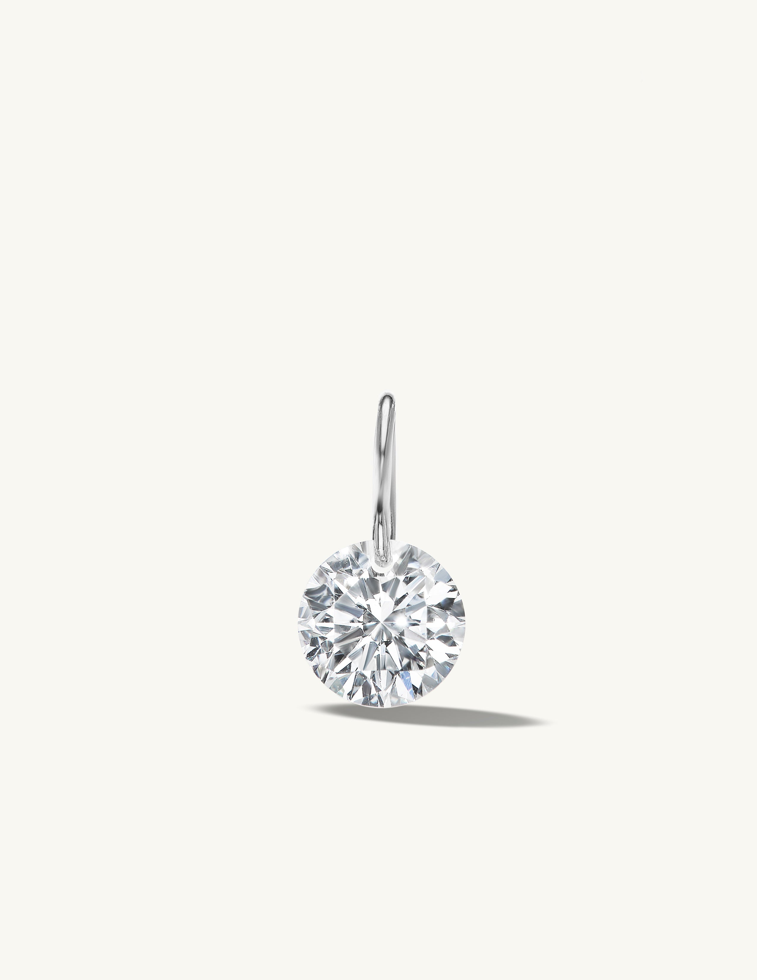 XL Round Pierced Diamond Charm for Chains