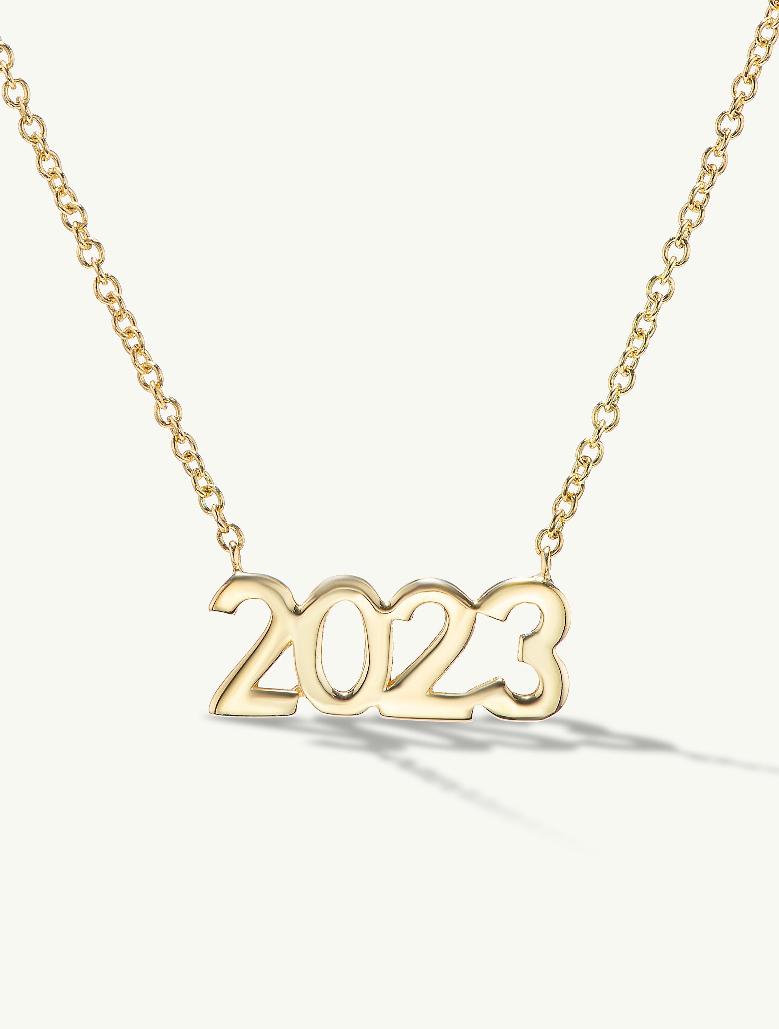 Gold Custom Date Necklace