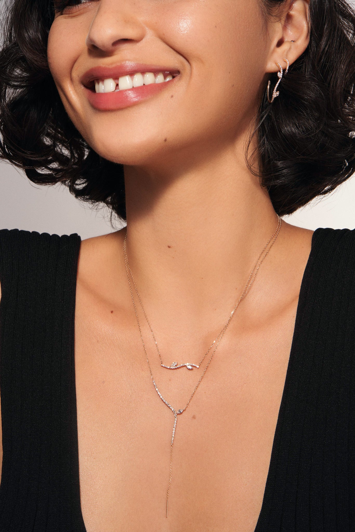 Pave Marquise Sway Lariat