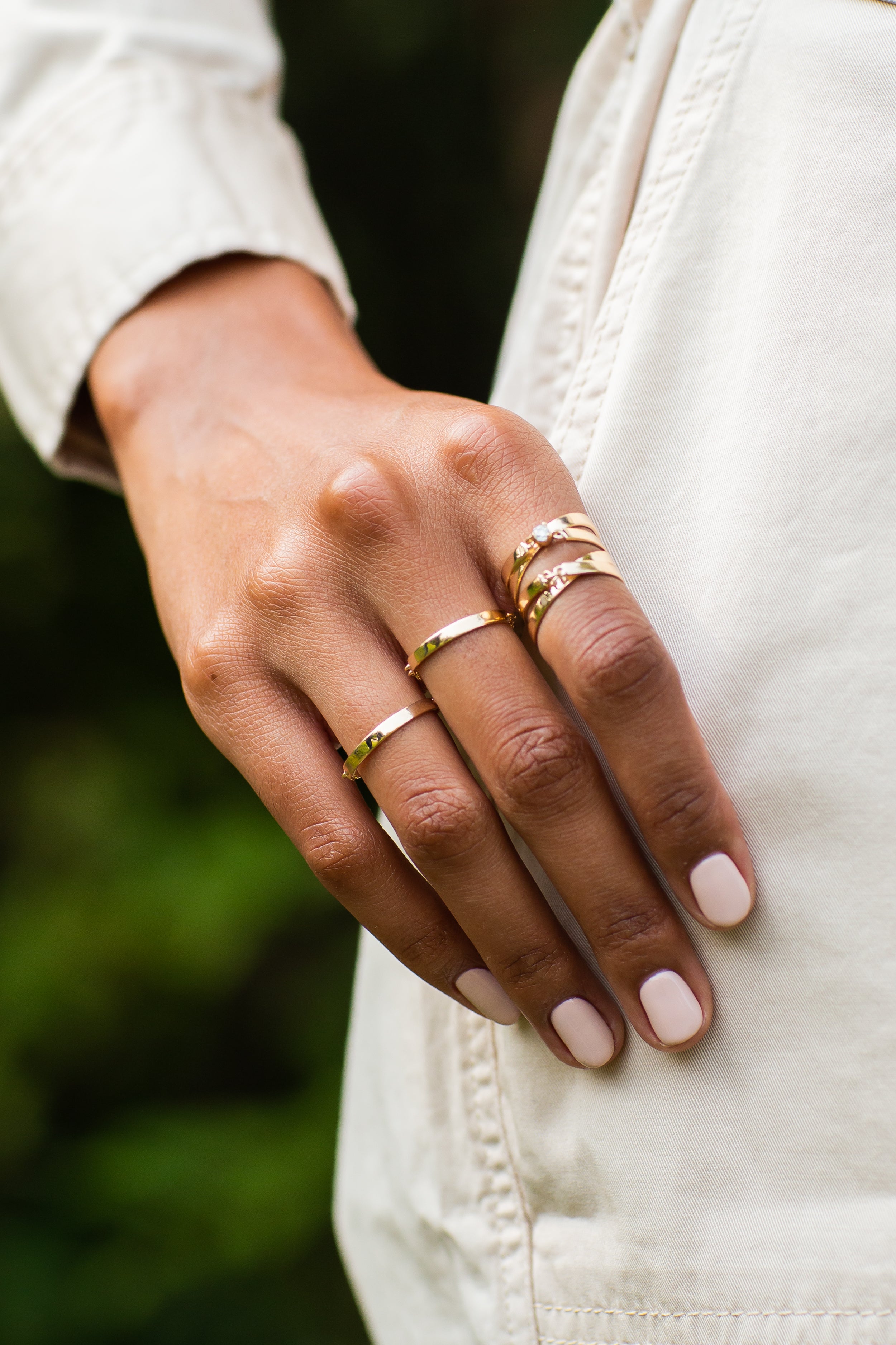 Gold Infinity Clasp Ring