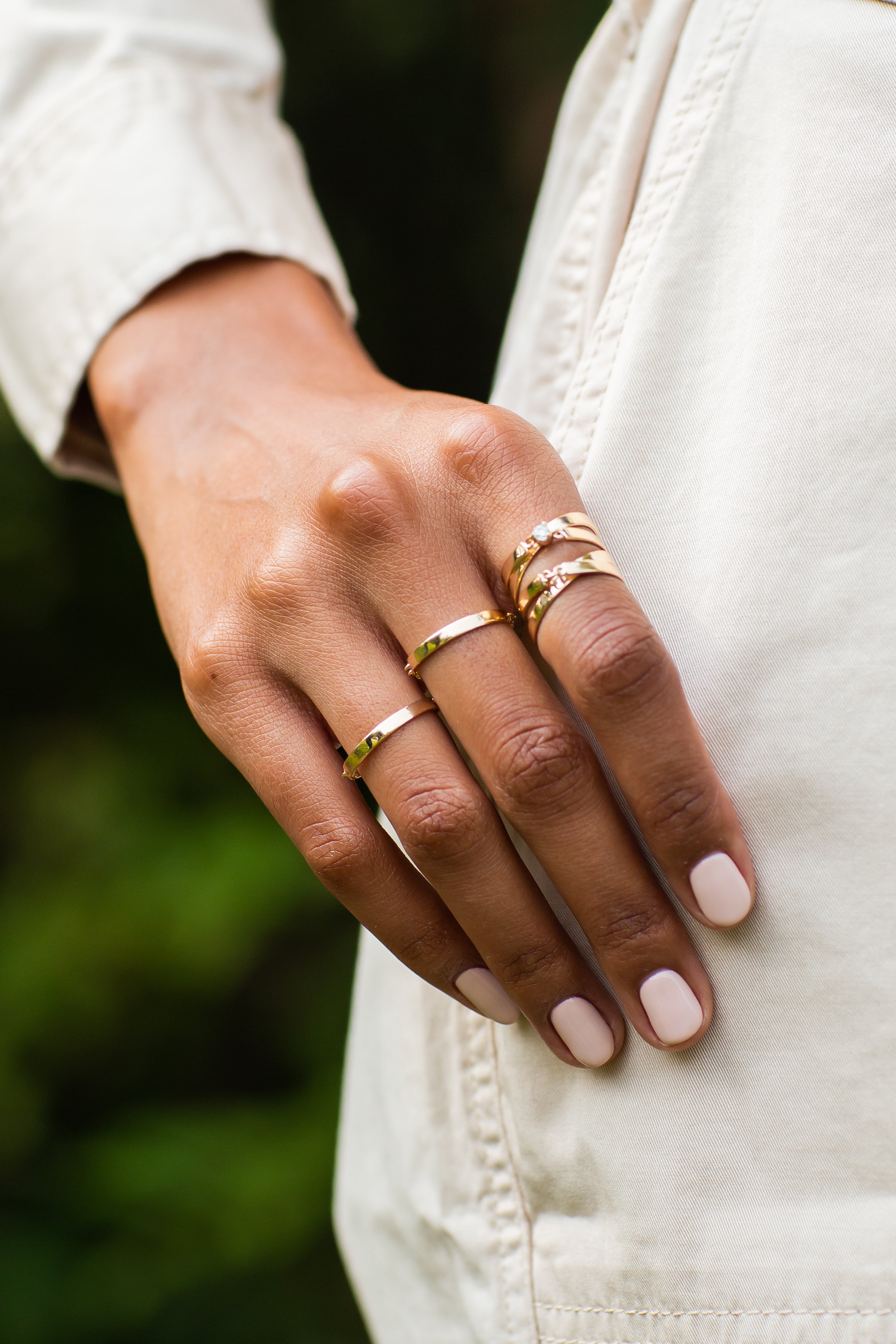 Gold Clasp Ring