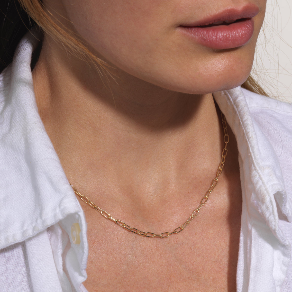 Oval chain necklace Clearance