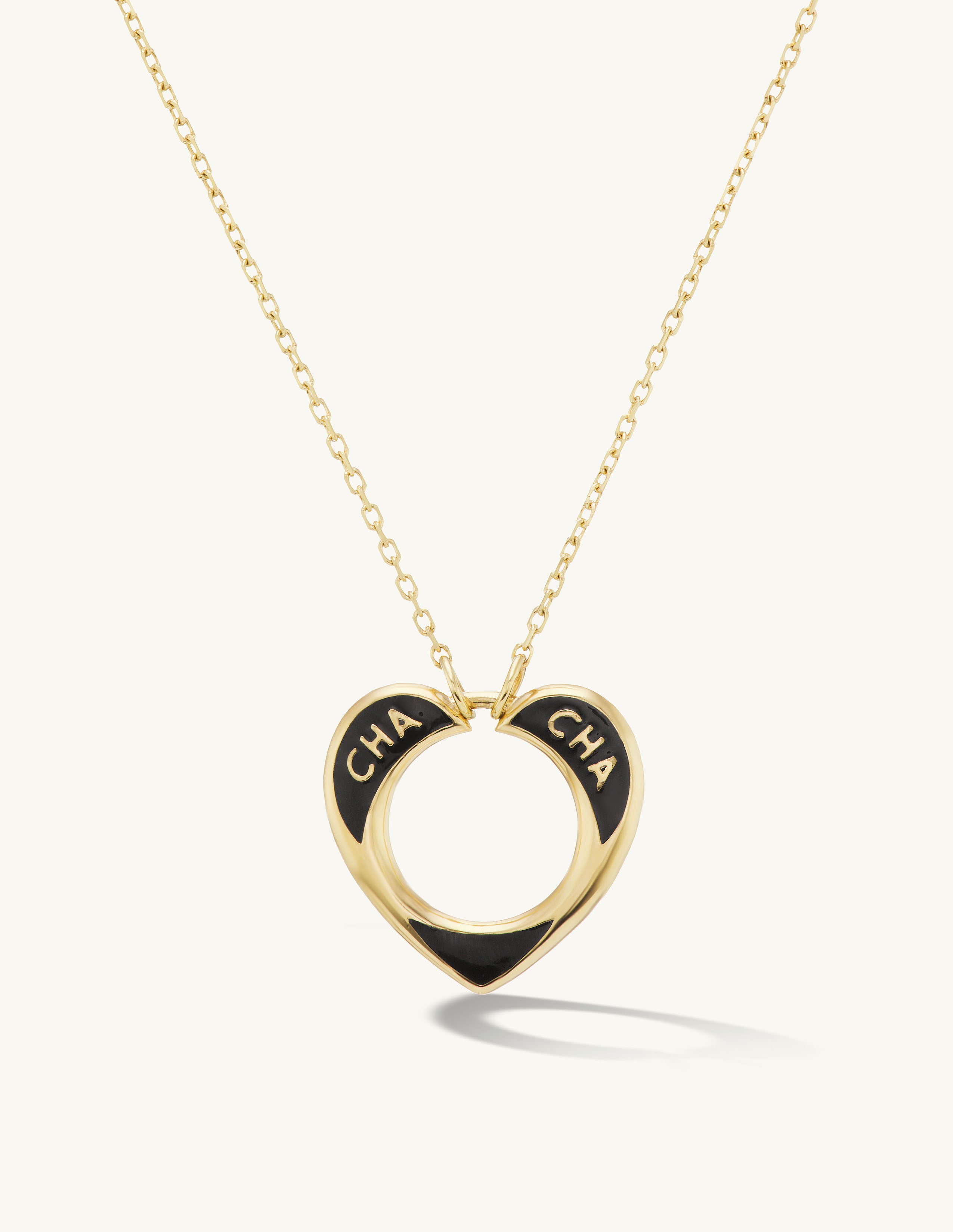 SRJ X ZM Enamel Heart Necklace