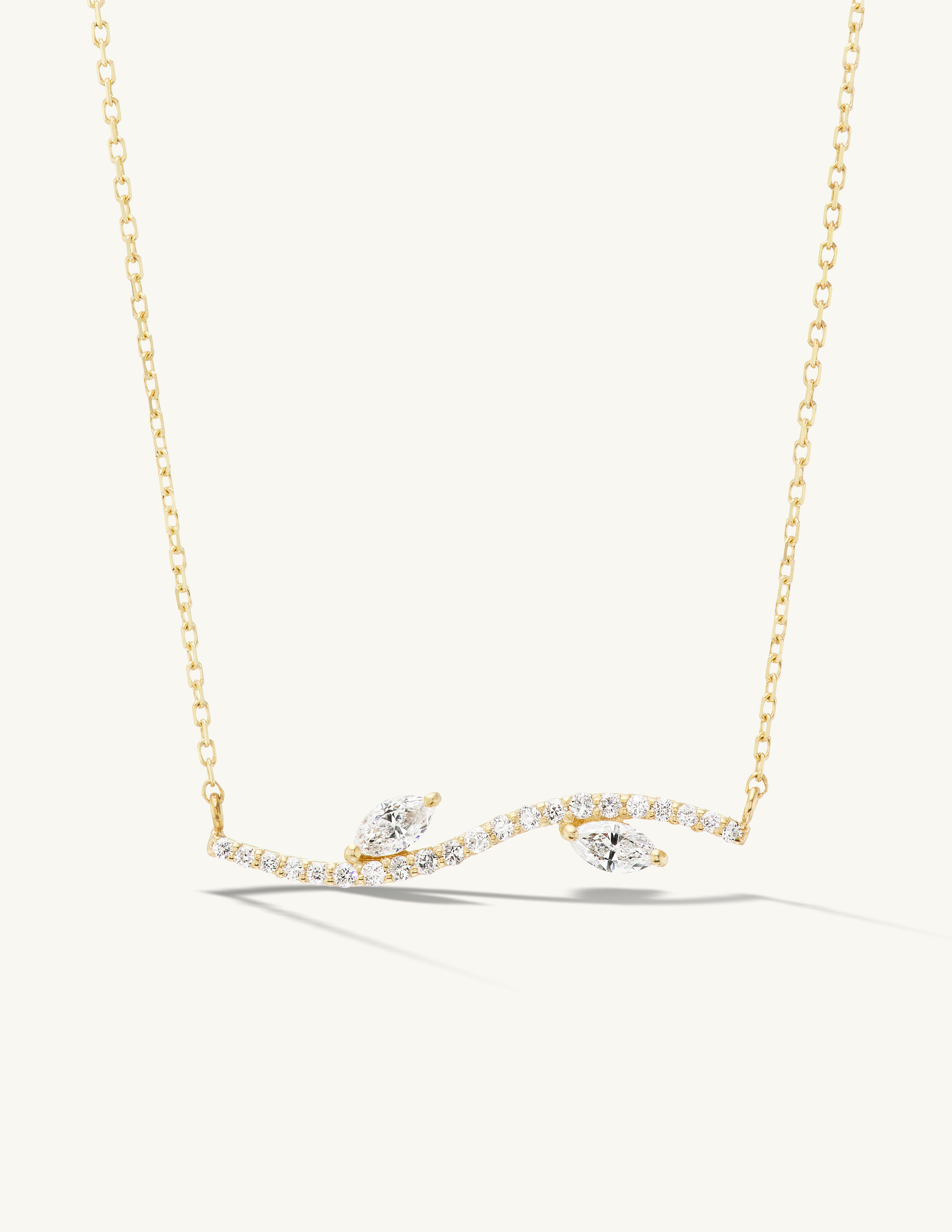 Pave Marquise Sway Necklace