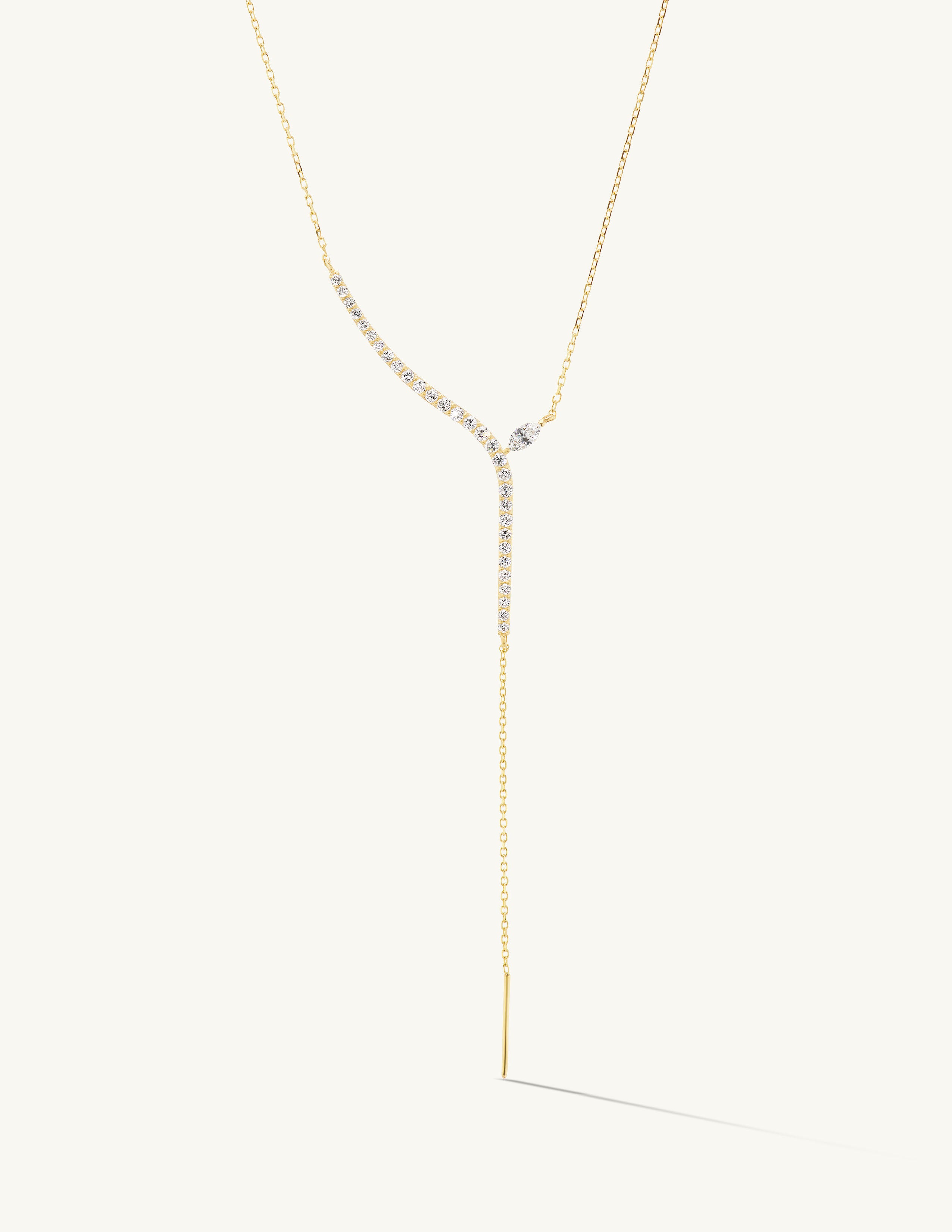 Pave Marquise Sway Lariat