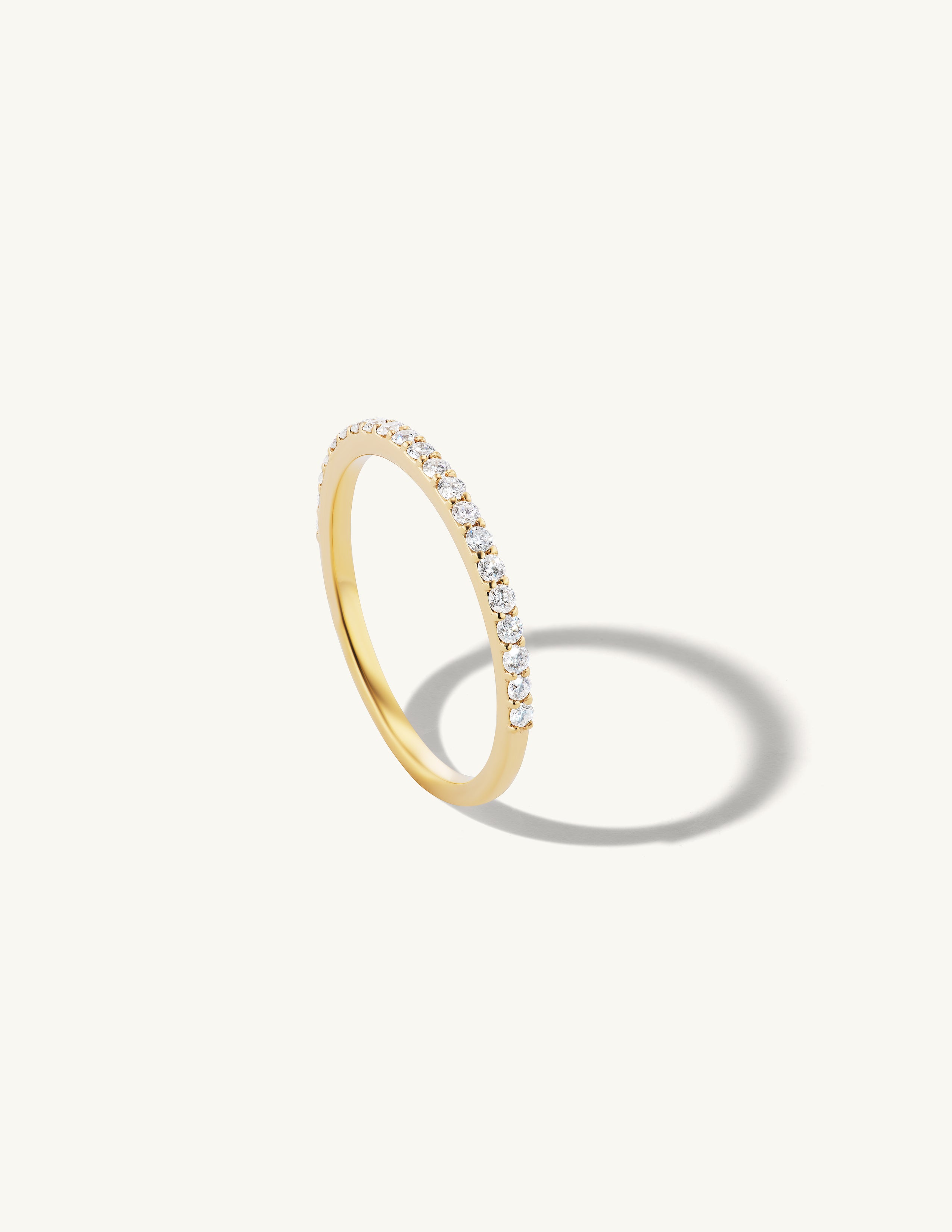 Half Diamond Eternity Band