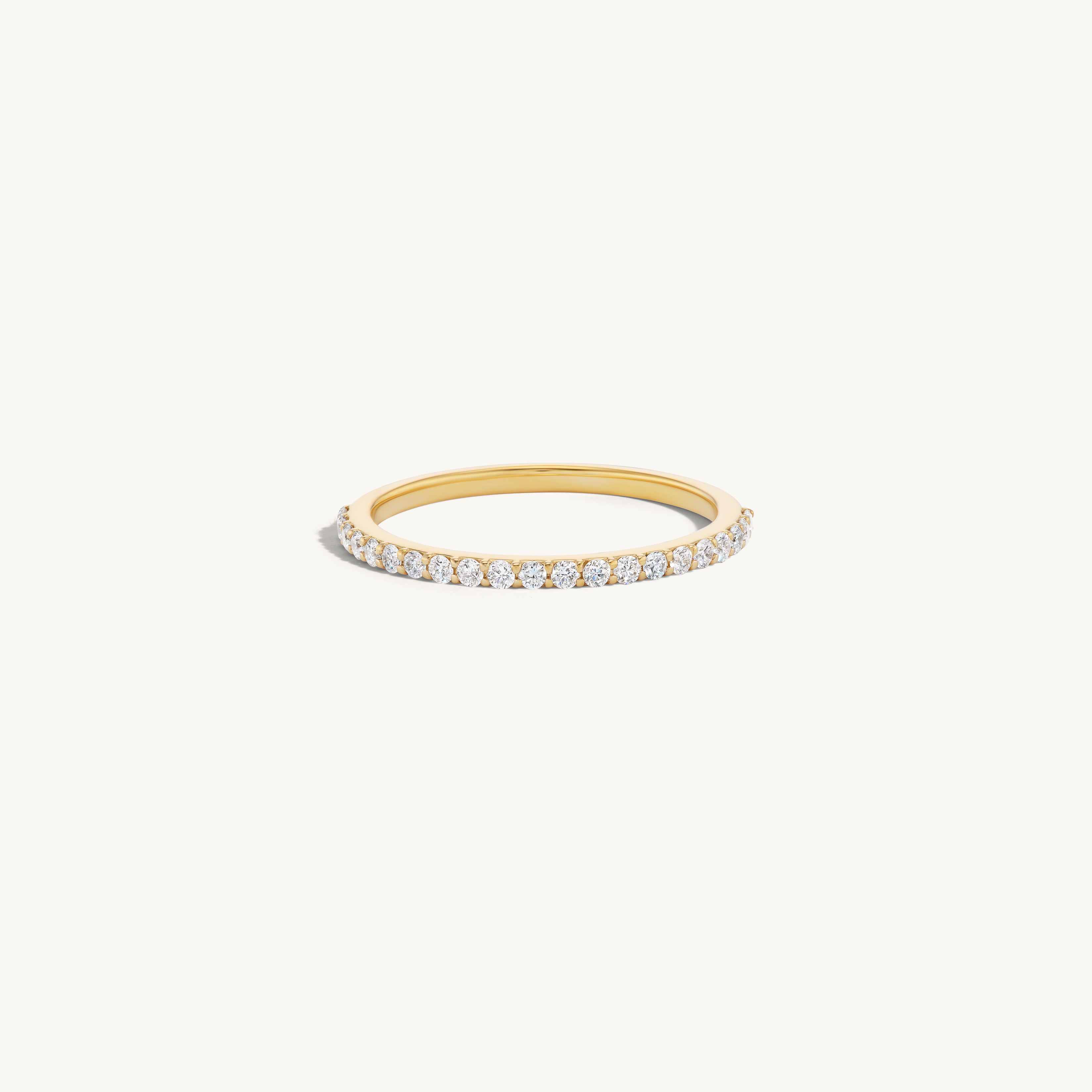 Half Diamond Eternity Band