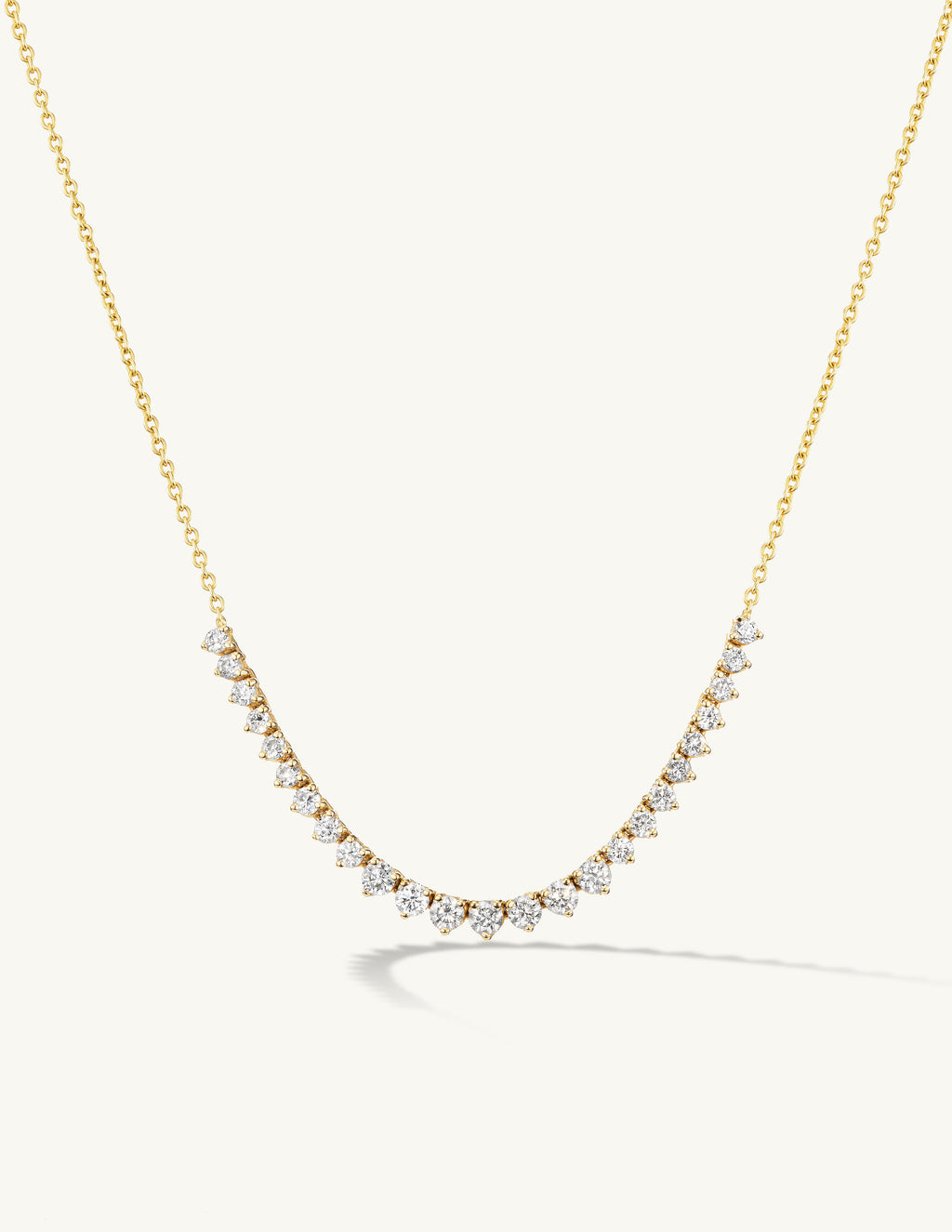 Graduating Diamond Tennis Necklace