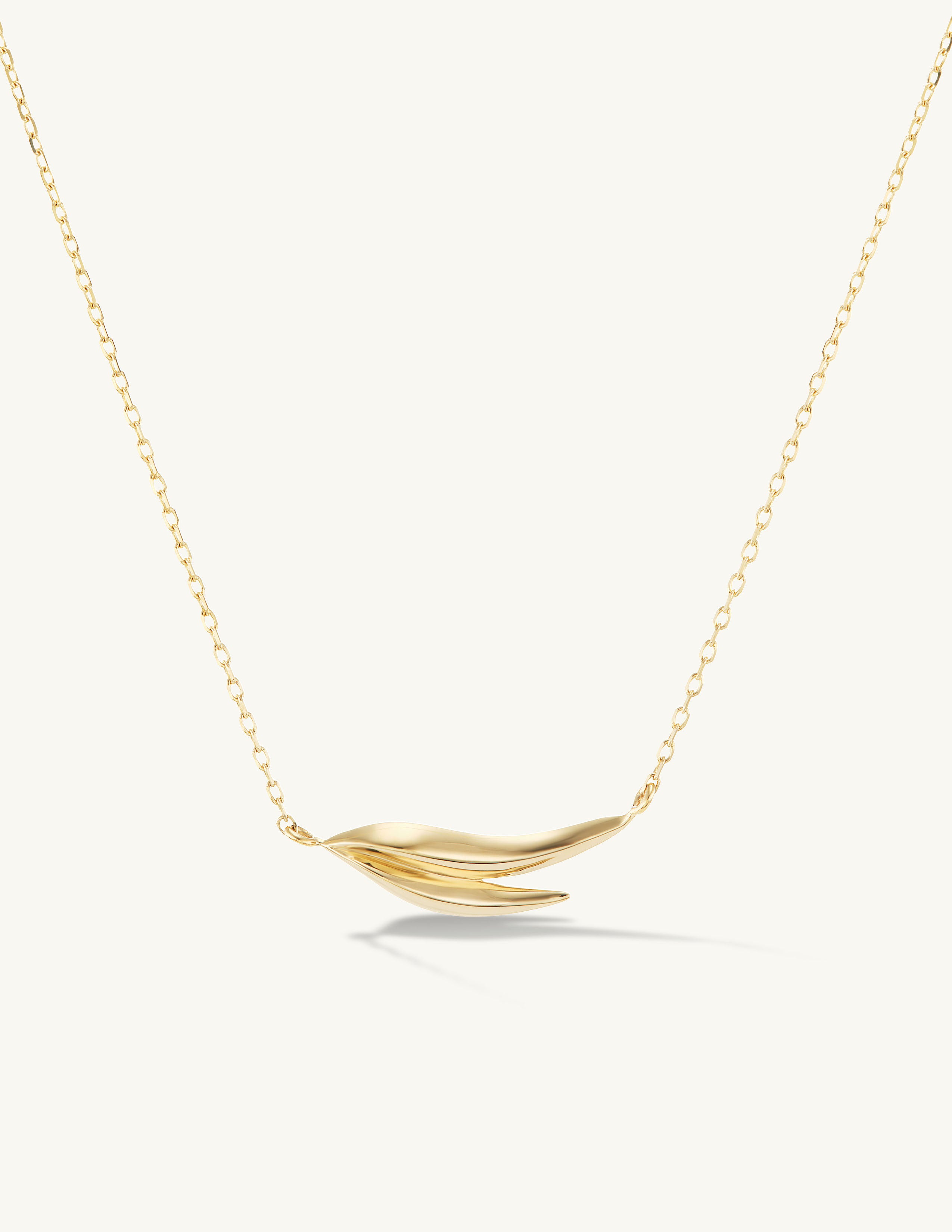 Flame Silhouette Necklace