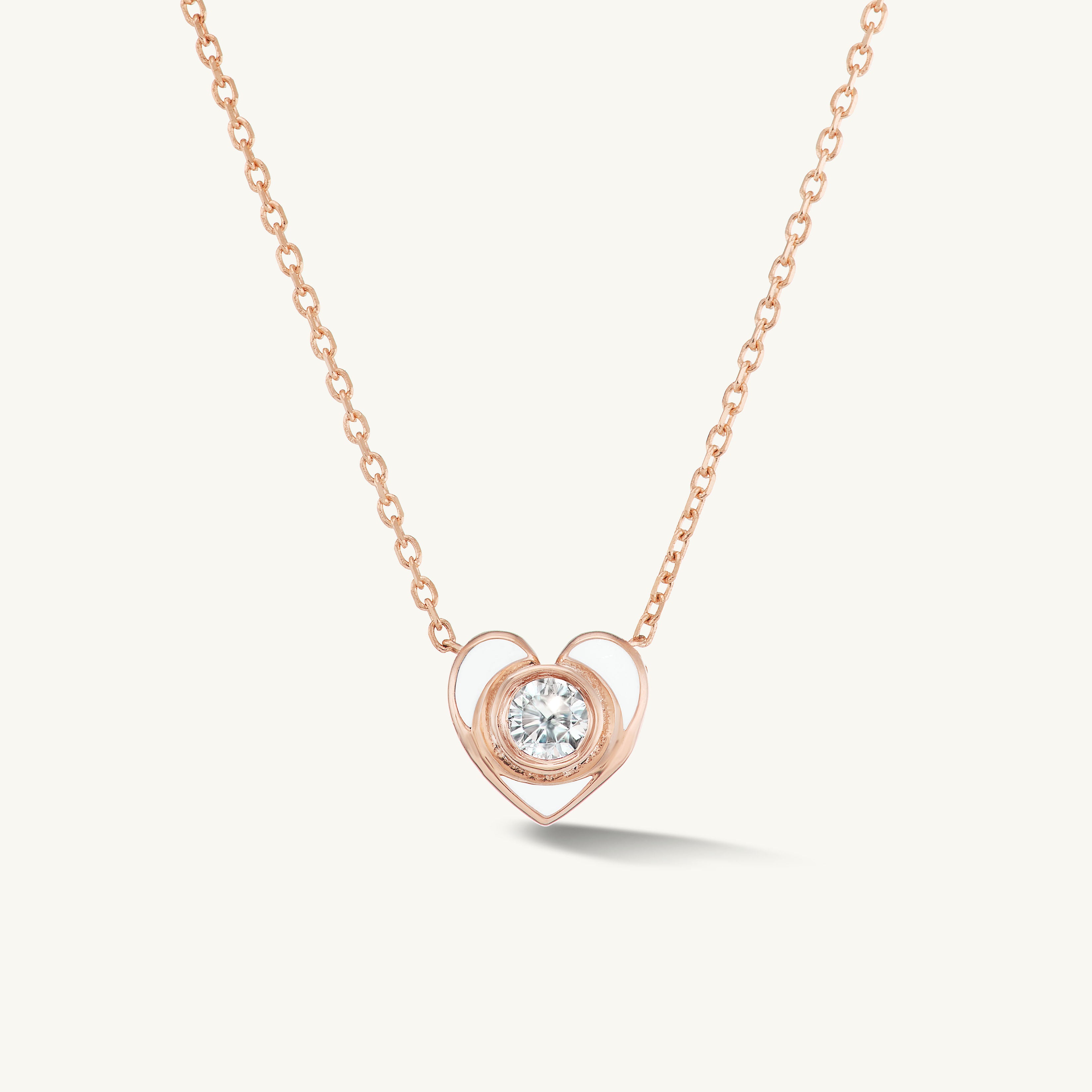 SRJ X ZM Enamel Baby Heart Necklace