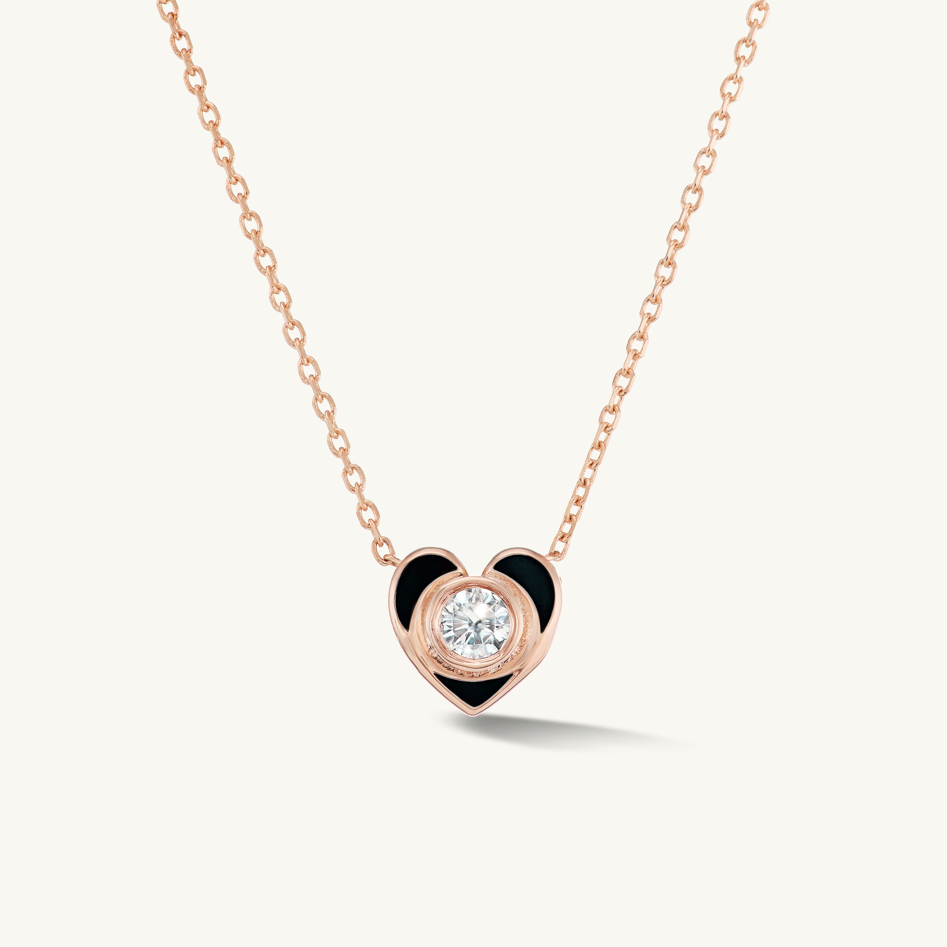 SRJ X ZM Enamel Baby Heart Necklace