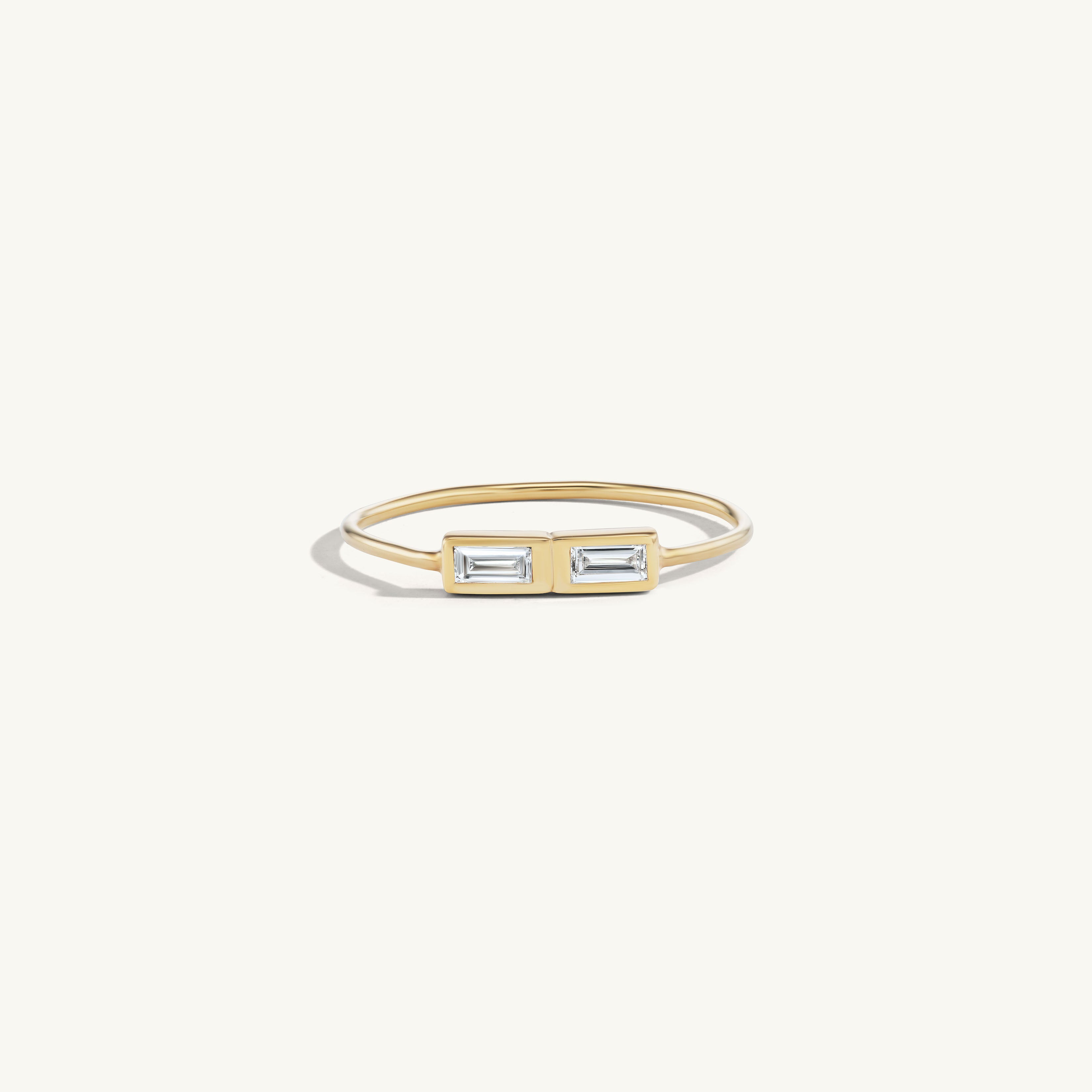 Stacked Double Diamond Ring