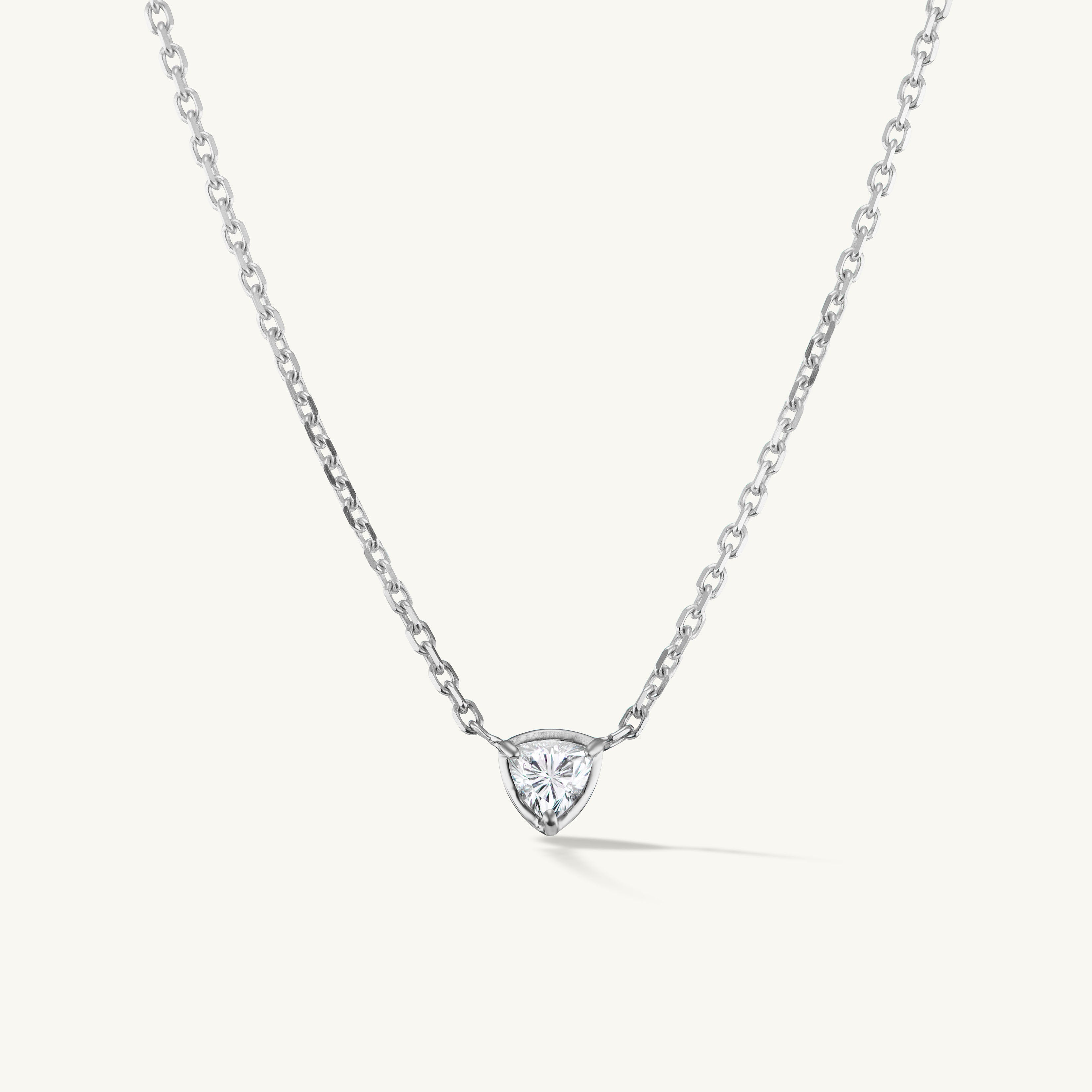 Trillion hot sale diamond necklace