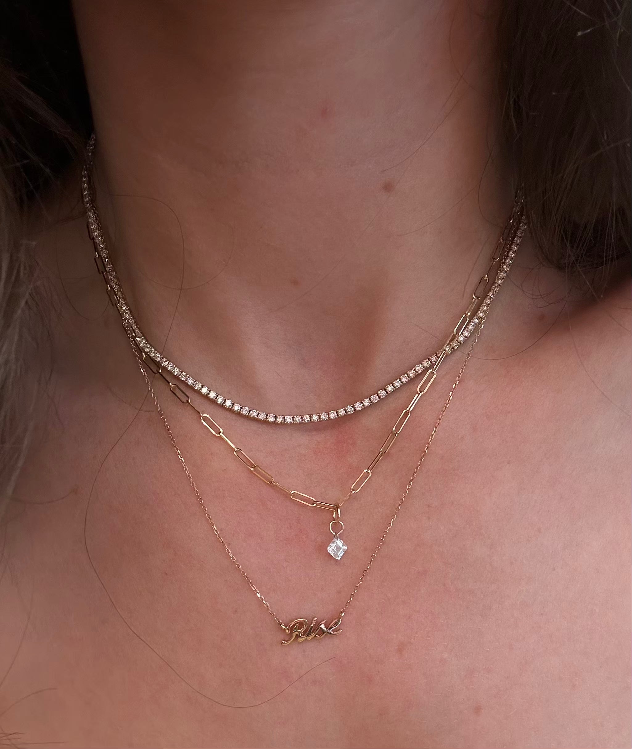 Delicate Paperclip Chain Necklace